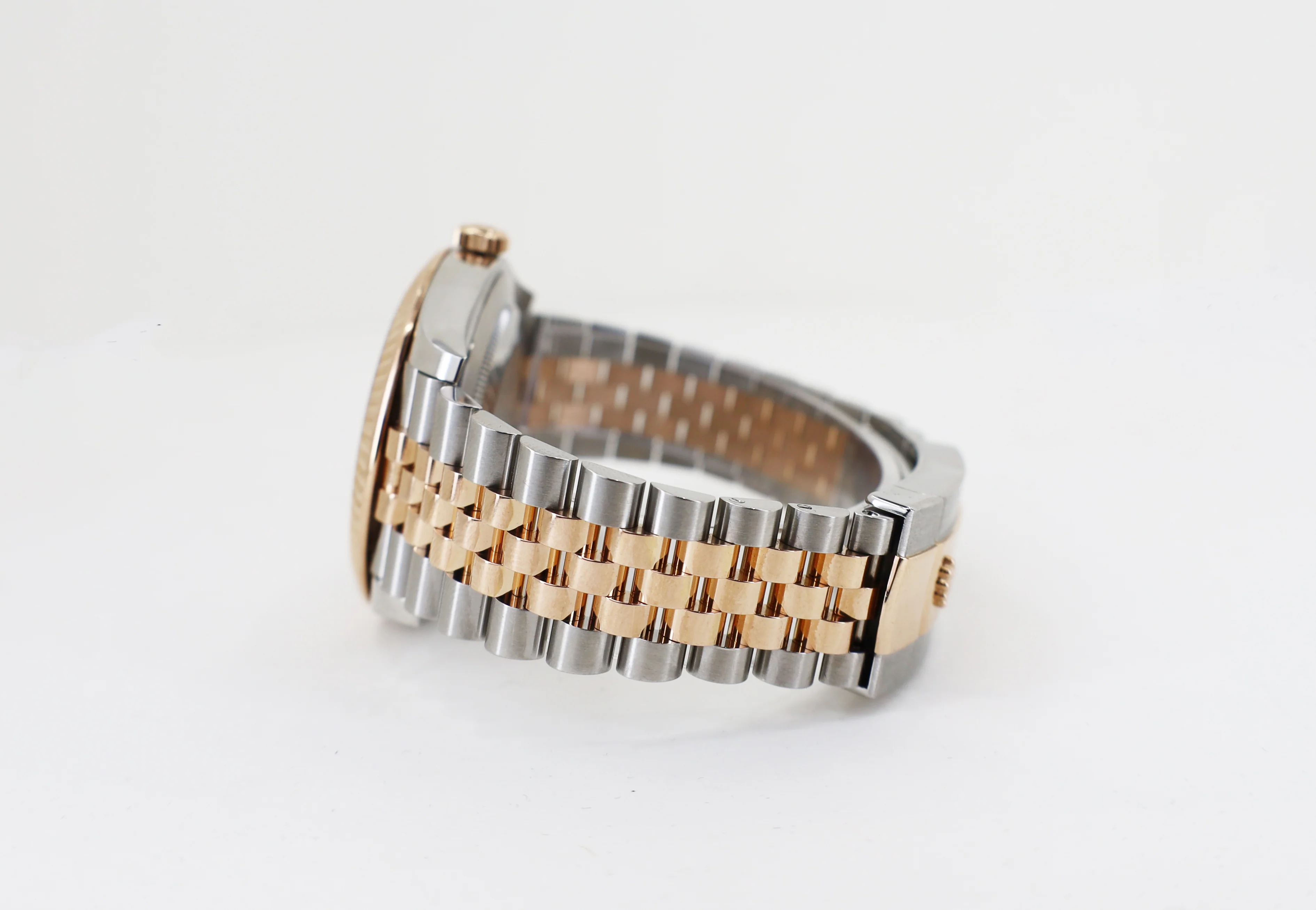 Rolex Datejust 41 Rose Gold/Steel Sundust Index Dial Fluted Bezel Jubilee Bracelet 126331 - - Image 6