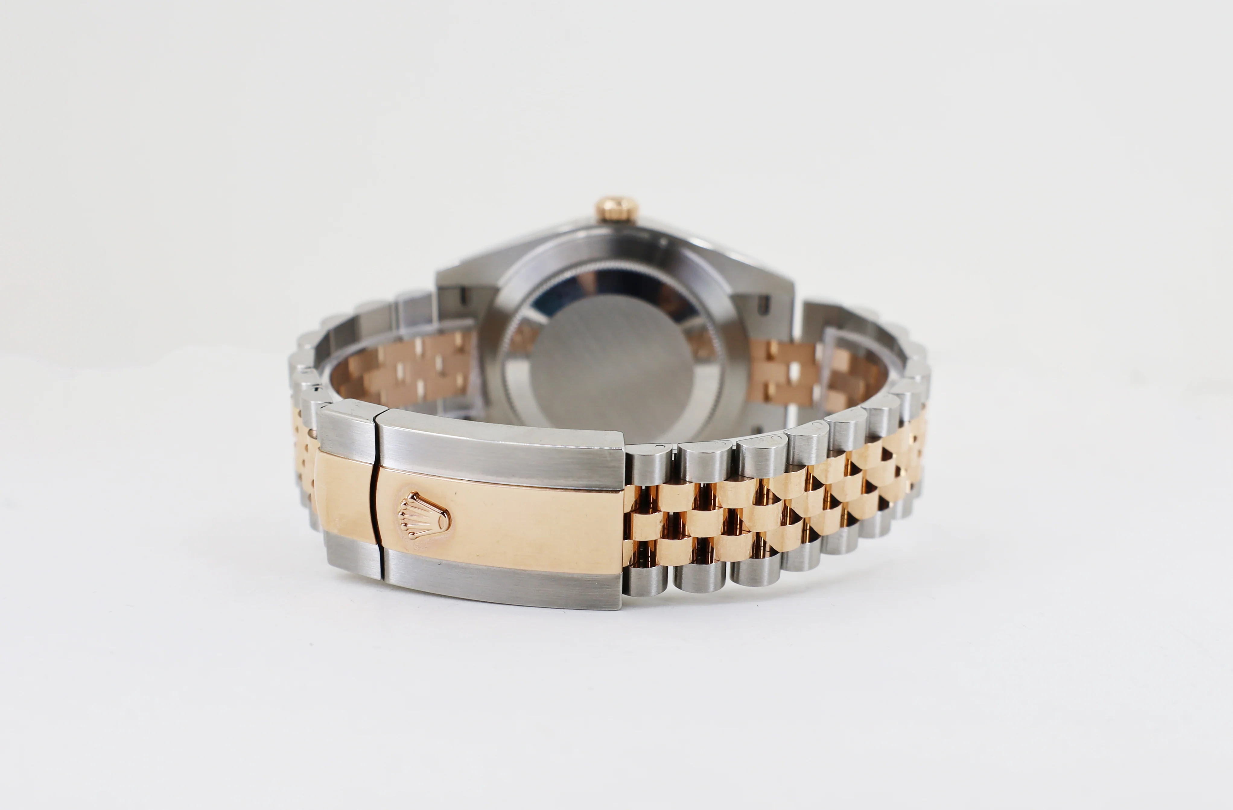 Rolex Datejust 41 Rose Gold/Steel Sundust Index Dial Fluted Bezel Jubilee Bracelet 126331 - - Image 7