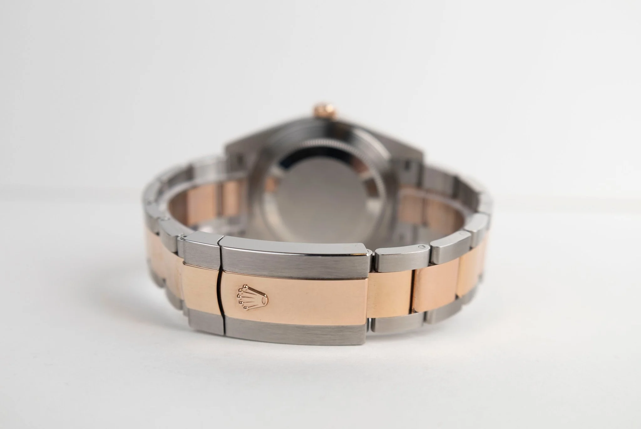 Rolex Datejust 41 Rose Gold/Steel White Mother of Pearl Diamond Dial Smooth Bezel Oyster Bracelet 126301 - - Image 10