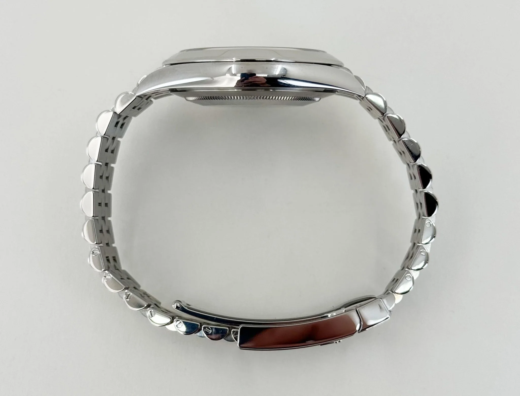 Rolex Datejust 41 Stainless Steel Blue Index Dial Smooth Bezel Jubilee Bracelet 126300 - - Image 9