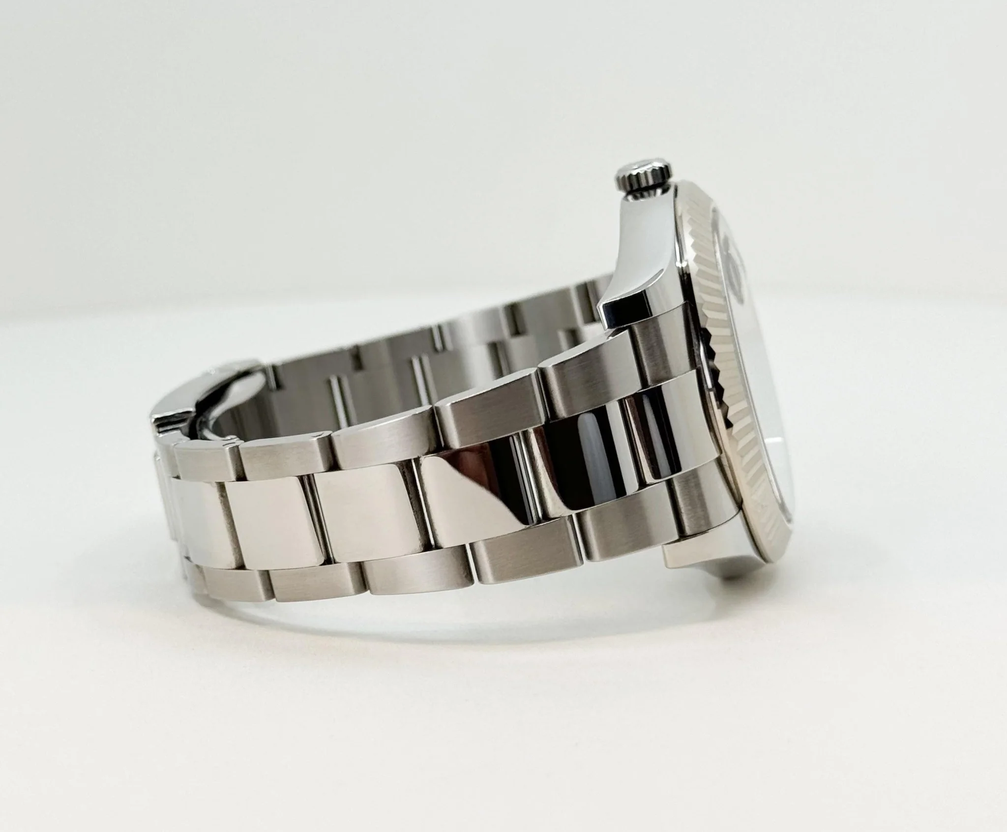 Rolex Datejust 41 Stainless Steel Blue Roman Dial Fluted Bezel Oyster Bracelet - 116334 BLURFO - Image 6