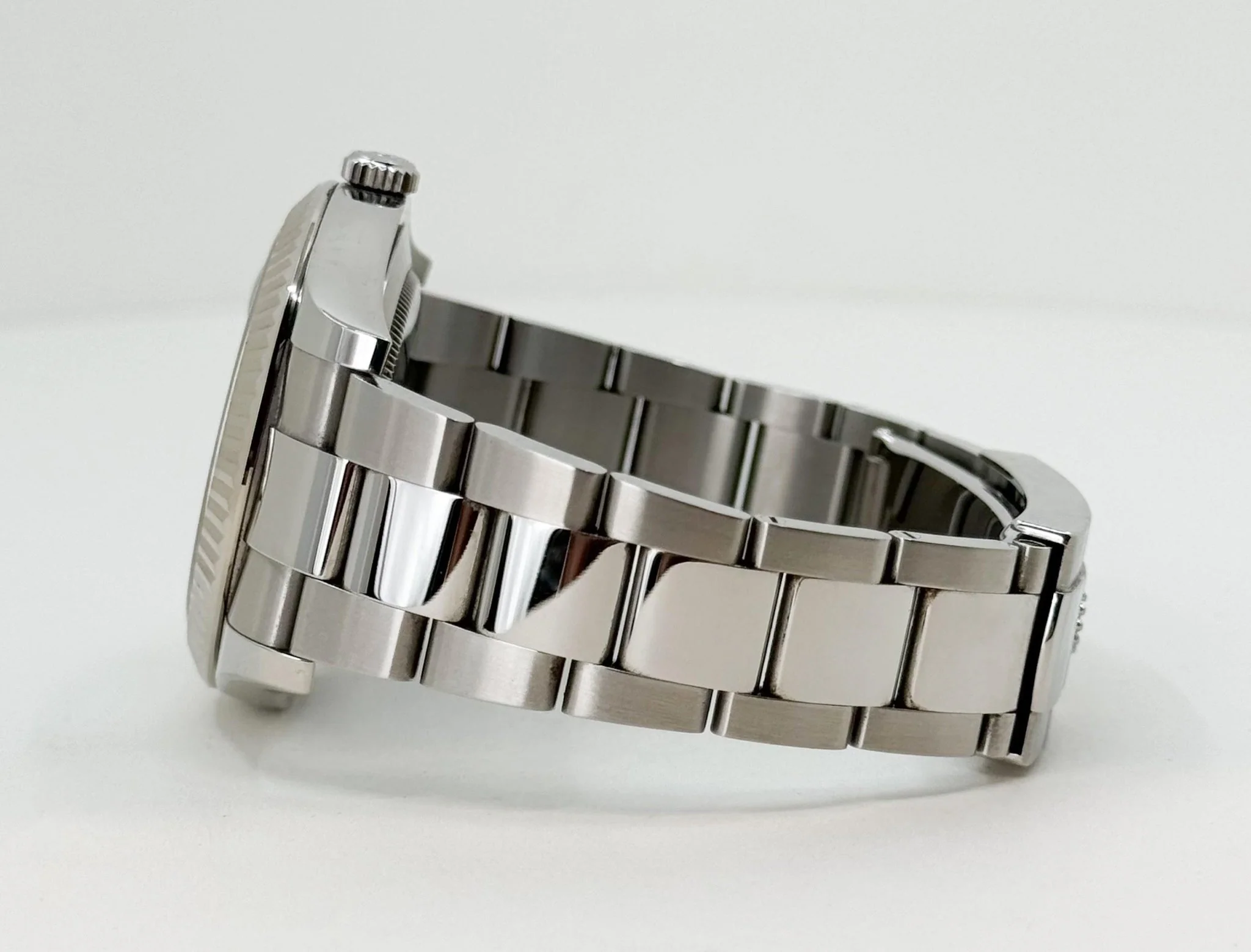 Rolex Datejust 41 Stainless Steel Blue Roman Dial Fluted Bezel Oyster Bracelet - 116334 BLURFO - Image 8
