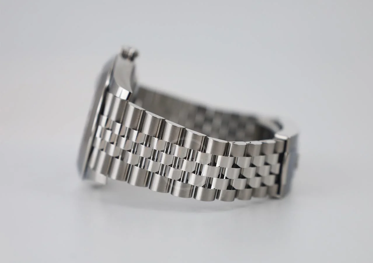 Rolex Datejust 41 Stainless Steel Blue Roman Dial Smooth Bezel Jubilee Bracelet 126300 - - Image 7