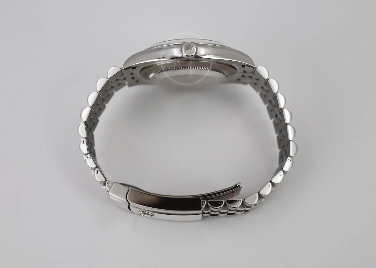 Rolex Datejust 41 Stainless Steel Blue Roman Dial Smooth Bezel Jubilee Bracelet 126300 - - Image 8