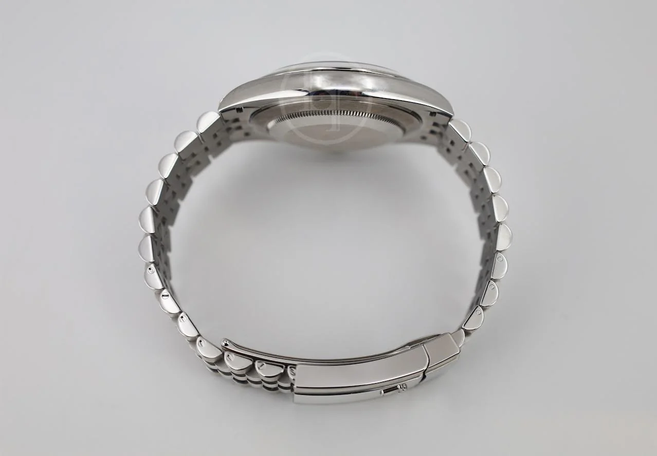 Rolex Datejust 41 Stainless Steel Blue Roman Dial Smooth Bezel Jubilee Bracelet 126300 - - Image 9