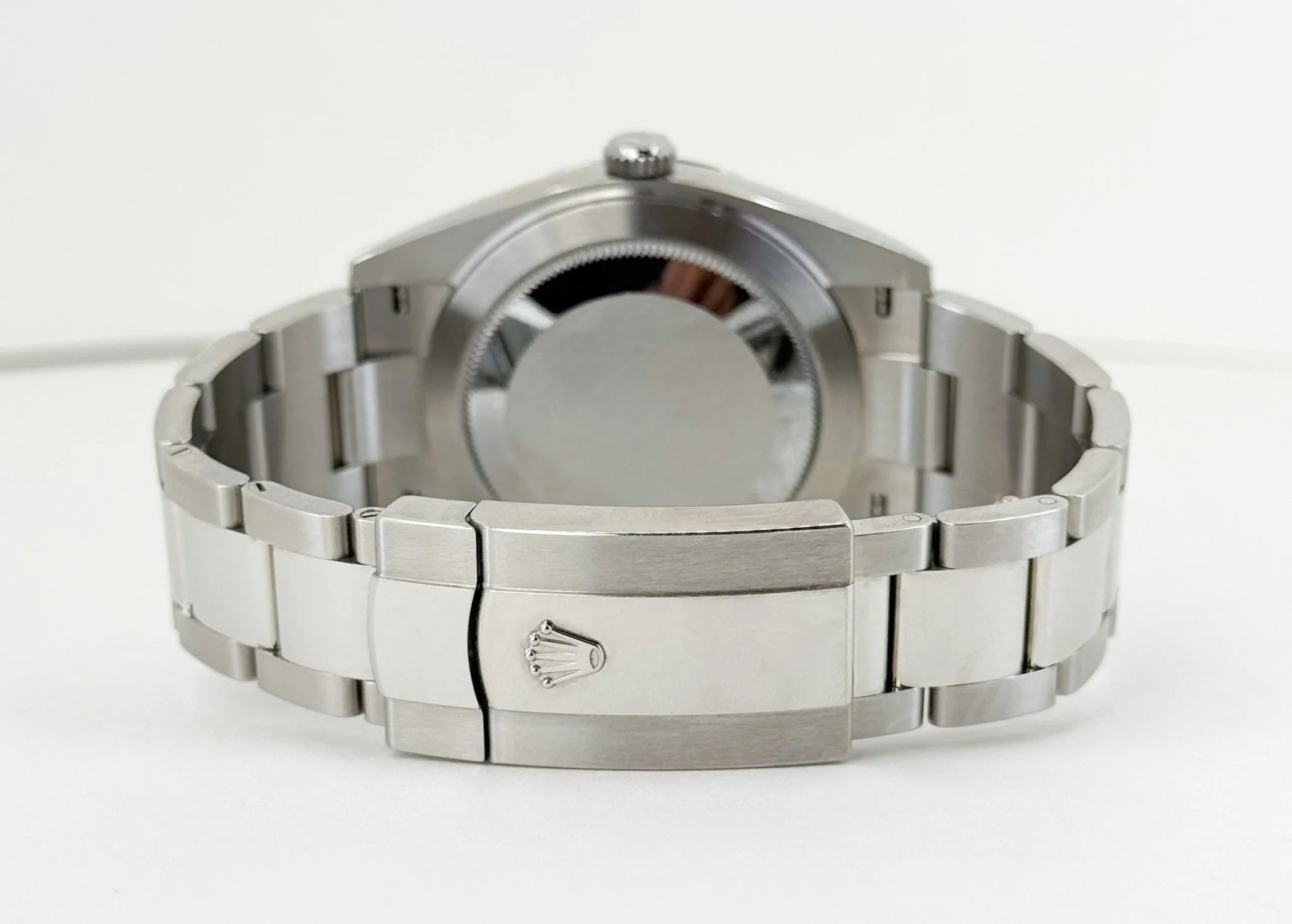 Rolex Datejust 41 Stainless Steel Dark Rhodium Index Dial Smooth Bezel Oyster Bracelet 126300 - - Image 10