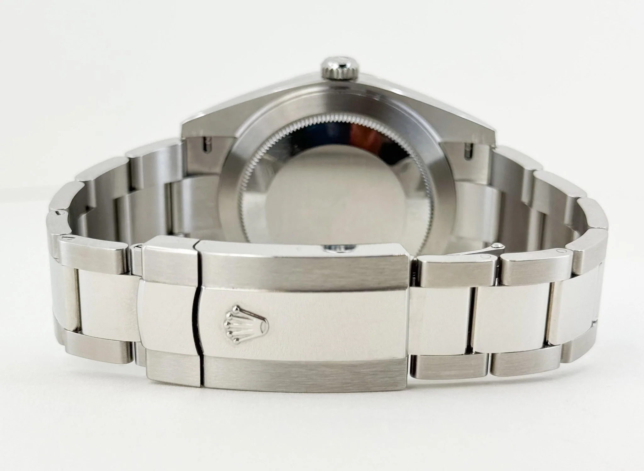Rolex Datejust 41 Stainless Steel Mint Green Index Dial Smooth Bezel Oyster Bracelet 126300 - Image 10