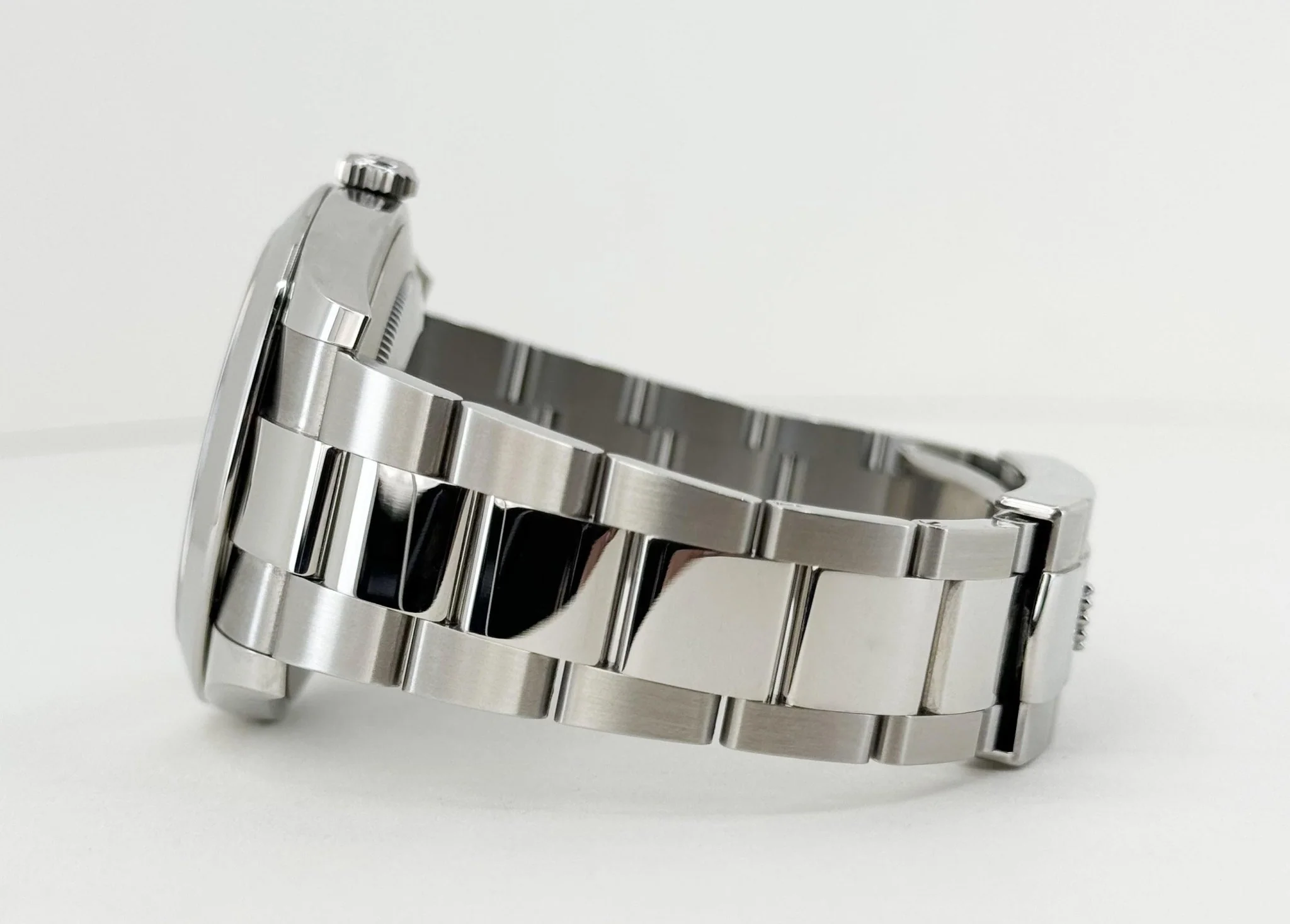 Rolex Datejust 41 Stainless Steel Mint Green Index Dial Smooth Bezel Oyster Bracelet 126300 - Image 7