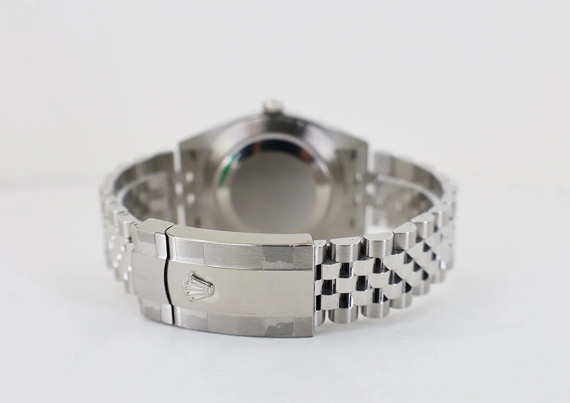 Rolex Datejust 41 Stainless Steel Slate Roman Dial Smooth Bezel Jubilee Bracelet 126300 - - Image 9
