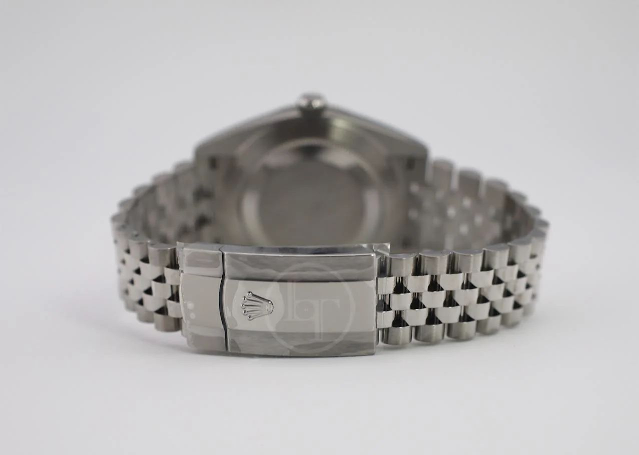 Rolex Datejust 41 White Gold/Steel Black Index Dial Fluted Bezel Jubilee Bracelet 126334 - - Image 10