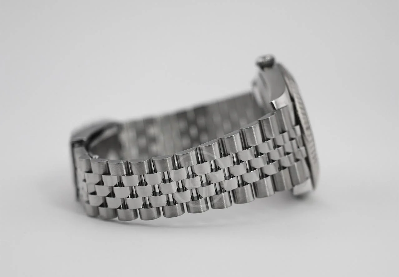 Rolex Datejust 41 White Gold/Steel Black Index Dial Fluted Bezel Jubilee Bracelet 126334 - - Image 6
