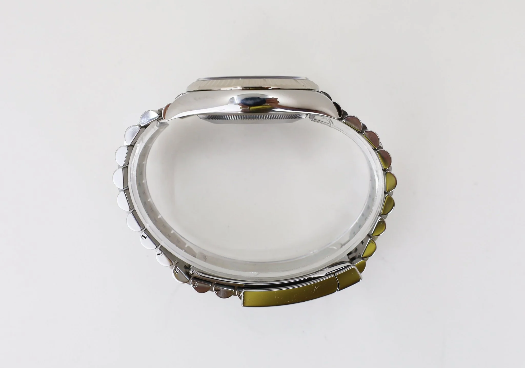 Rolex Datejust 41 White Gold/Steel Blue Index Dial Fluted Bezel Jubilee Bracelet 126334 - - Image 5
