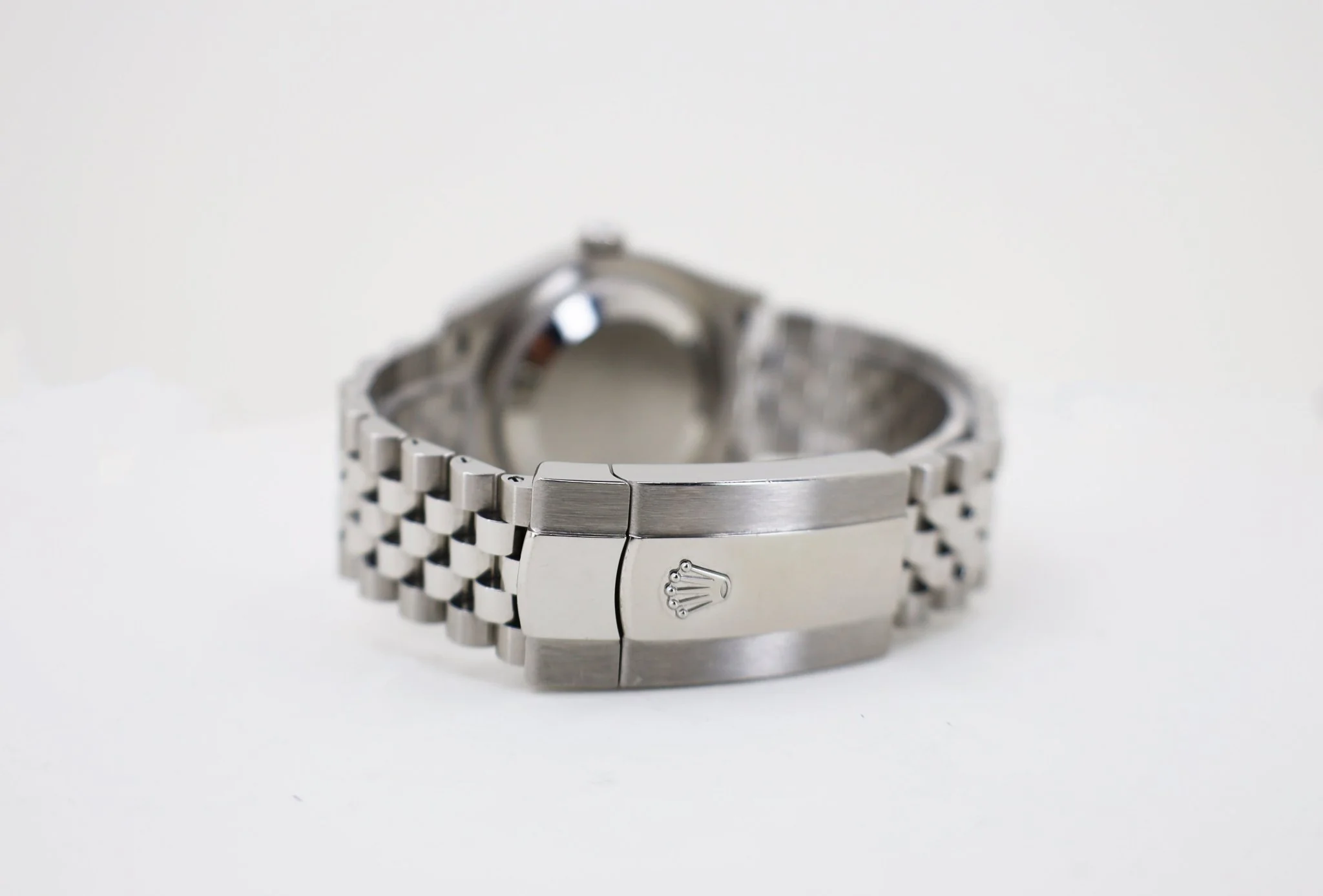 Rolex Datejust 41 White Gold/Steel Blue Index Dial Fluted Bezel Jubilee Bracelet 126334 - - Image 6
