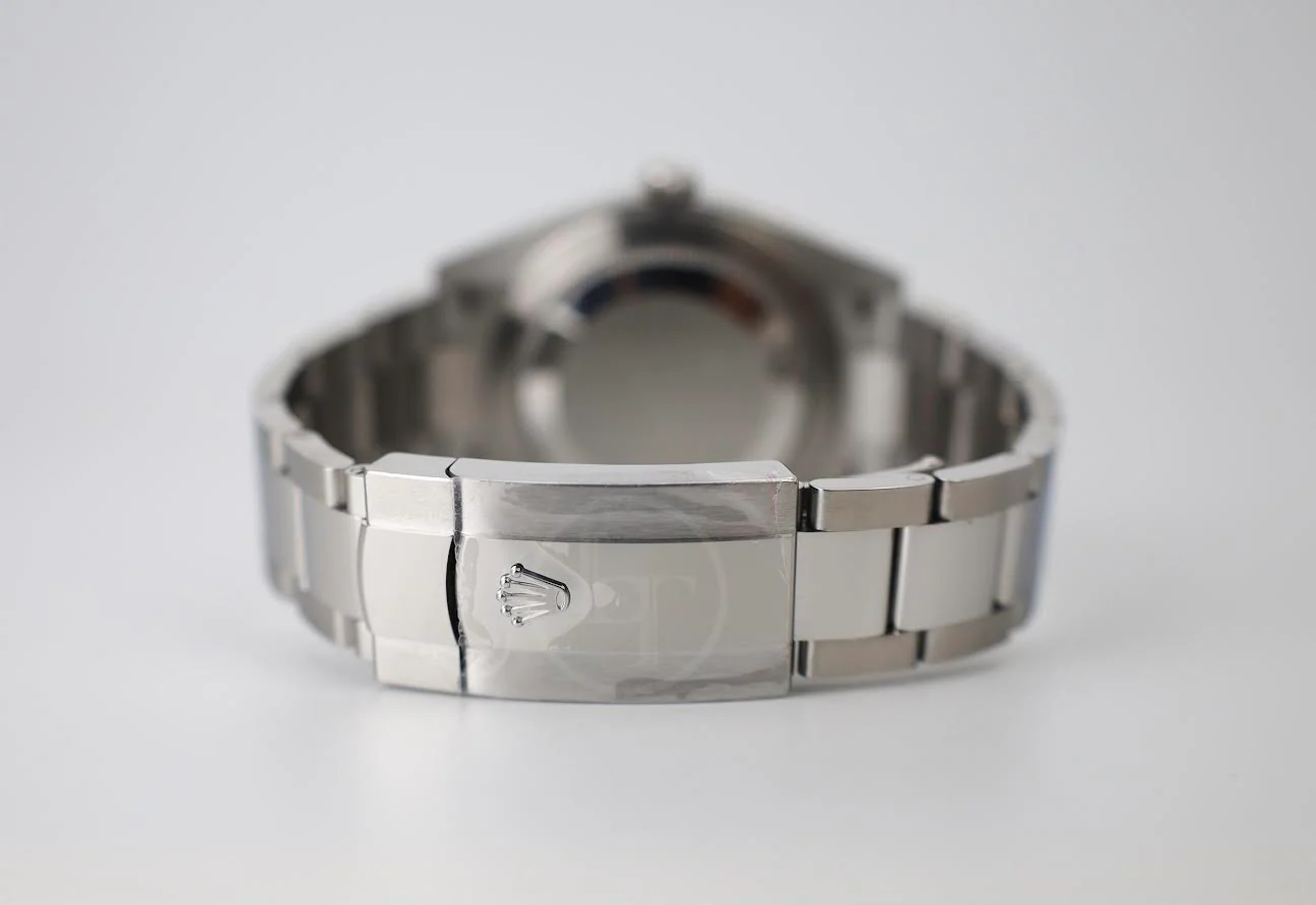 Rolex Datejust 41 White Gold/Steel Blue Index Dial Fluted Bezel Oyster Bracelet 126334 - - Image 10