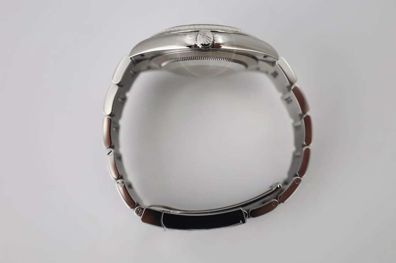Rolex Datejust 41 White Gold/Steel Blue Index Dial Fluted Bezel Oyster Bracelet 126334 - - Image 8