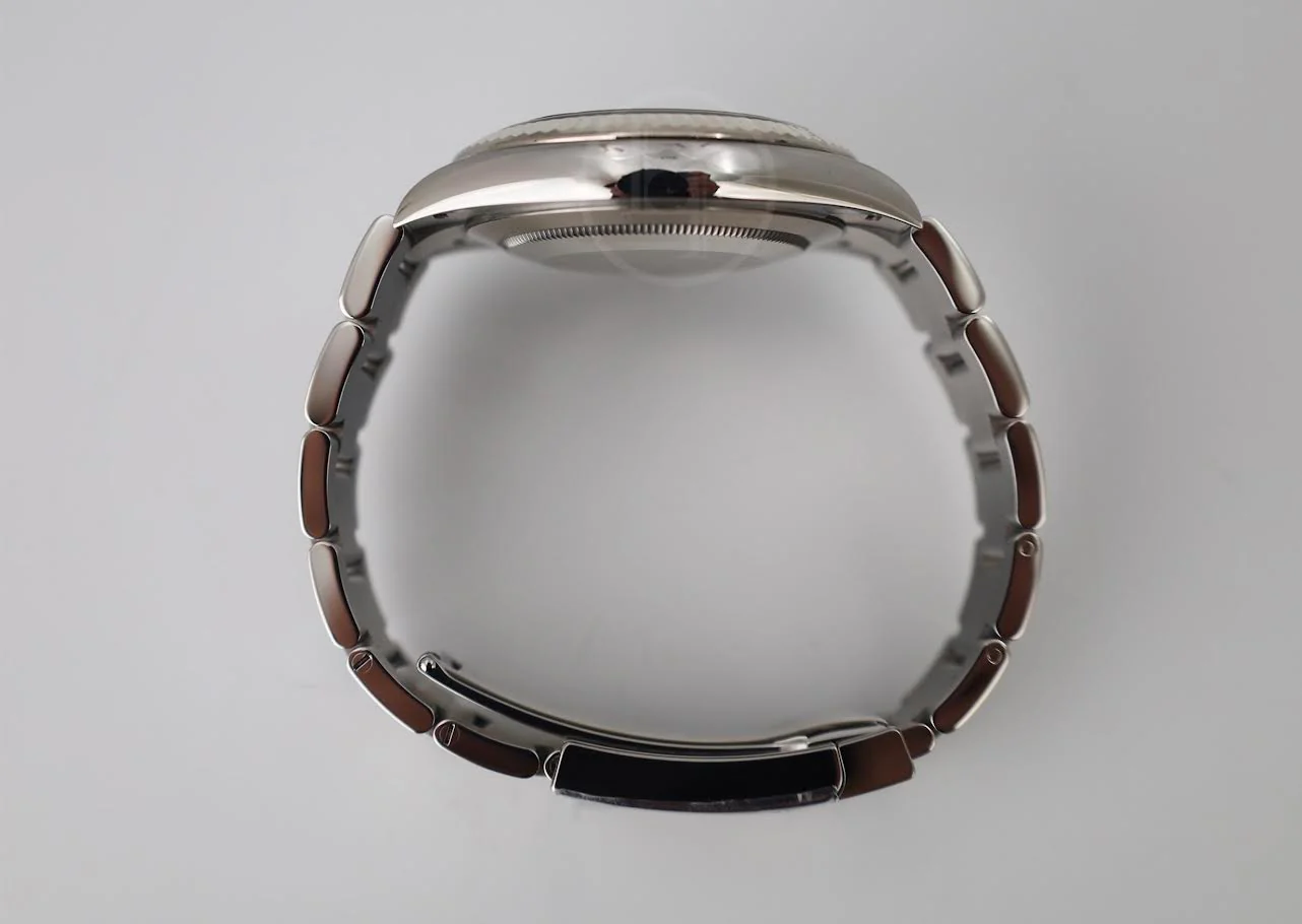 Rolex Datejust 41 White Gold/Steel Blue Index Dial Fluted Bezel Oyster Bracelet 126334 - - Image 9