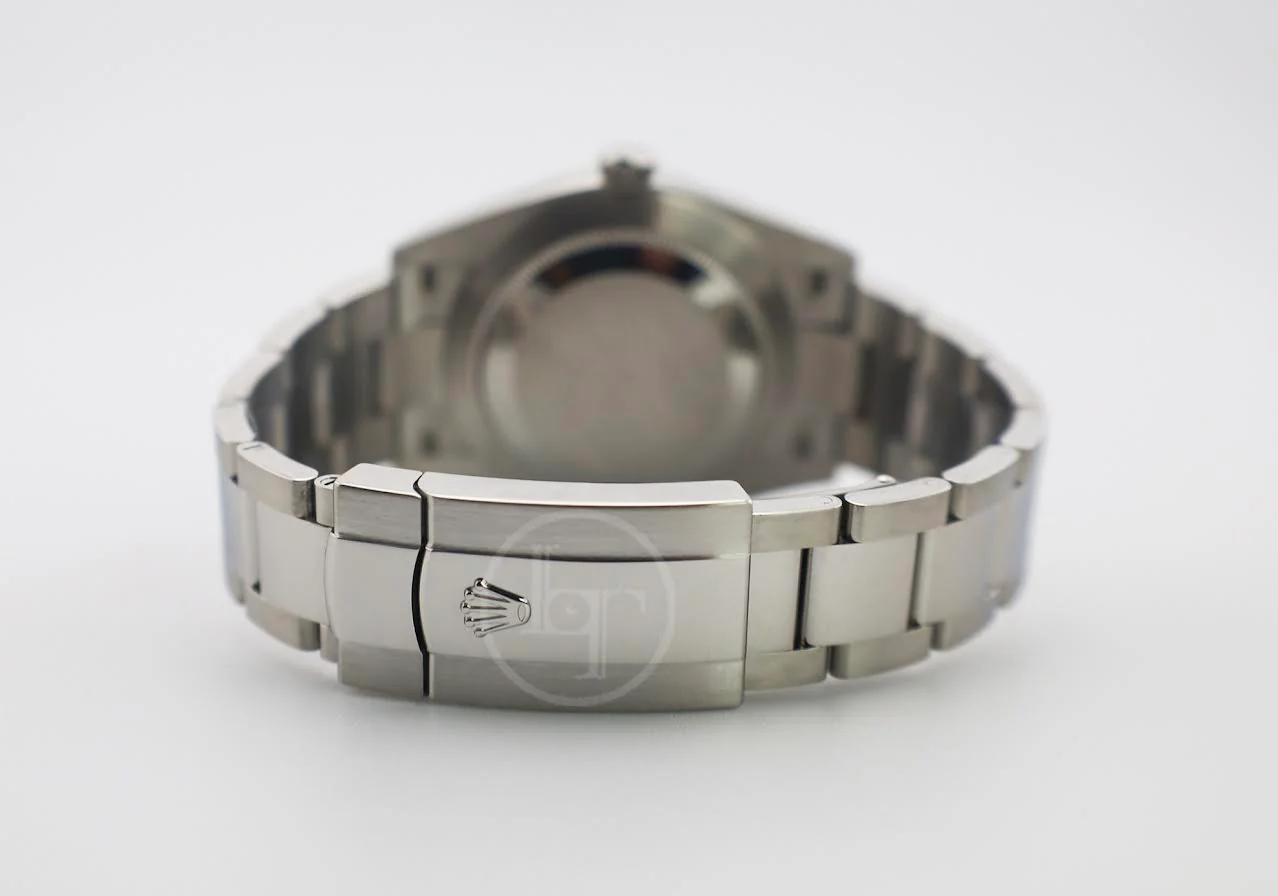 Rolex Datejust 41 White Gold/Steel Dark Rhodium Diamond Dial Fluted Bezel Oyster Bracelet 126334 - - Image 10