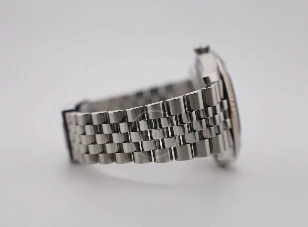 Rolex Datejust 41 White Gold/Steel Silver Index Dial Fluted Bezel Jubilee Bracelet 126334 - - Image 6