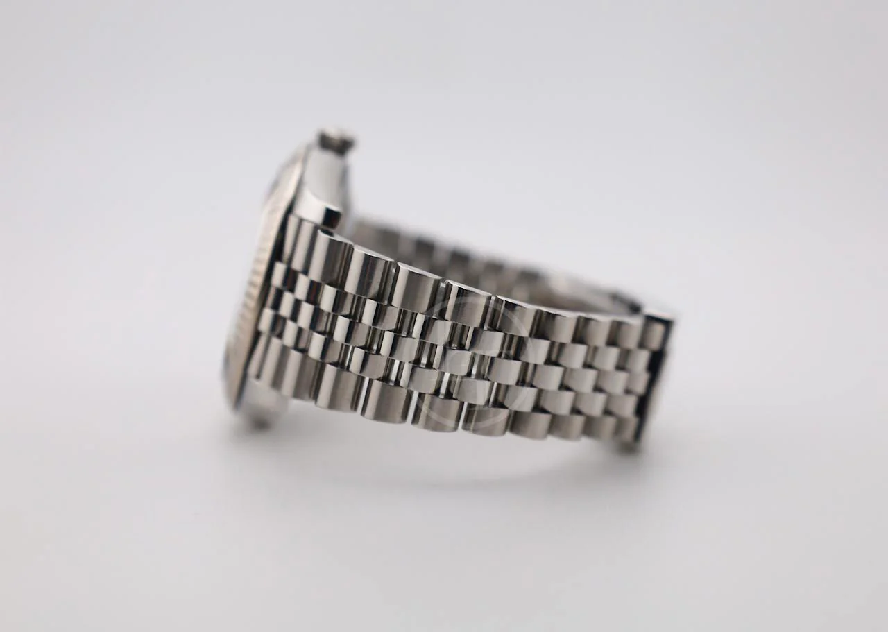 Rolex Datejust 41 White Gold/Steel Silver Index Dial Fluted Bezel Jubilee Bracelet 126334 - - Image 7
