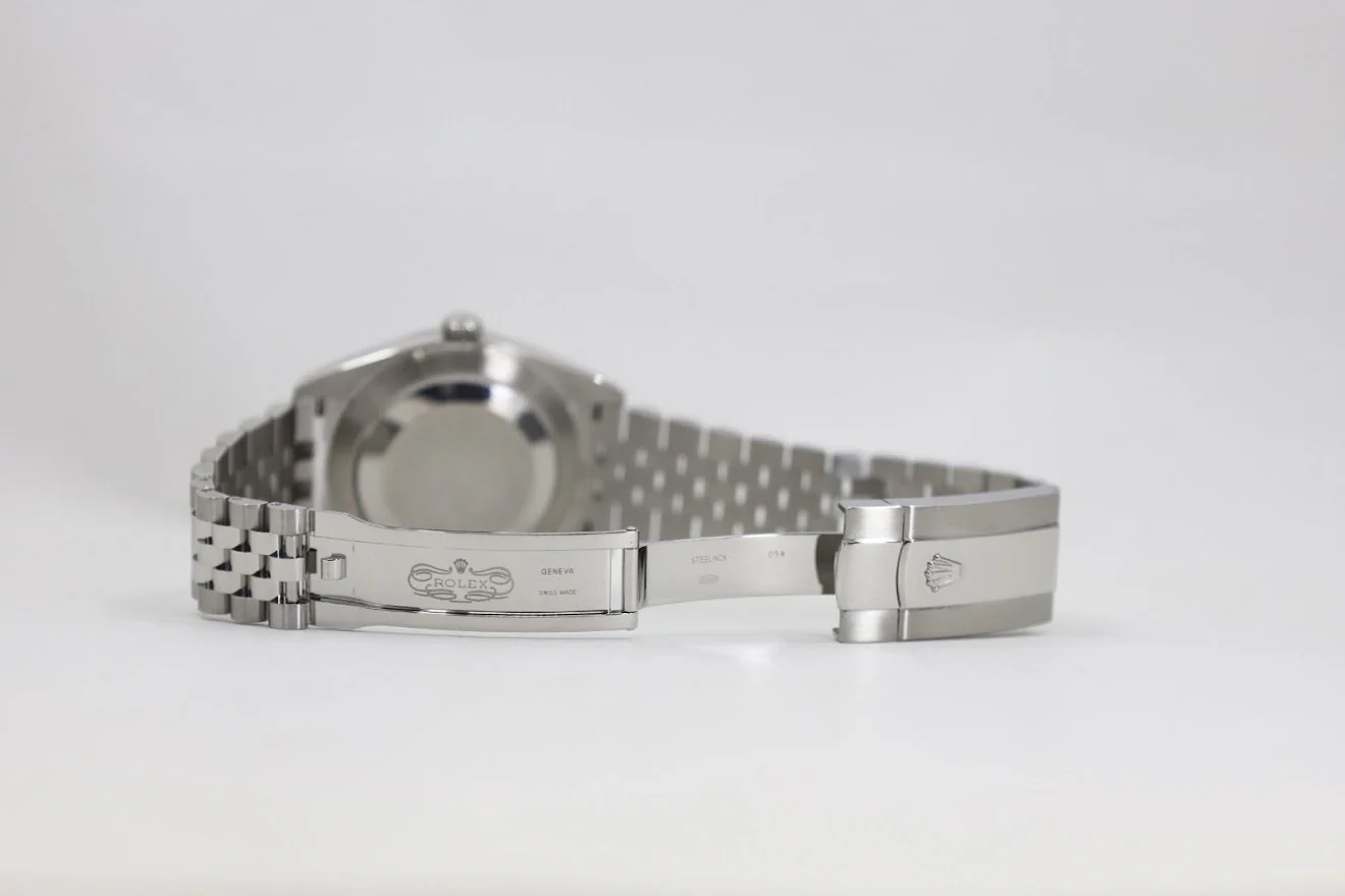 Rolex Datejust 41 White Gold/Steel Slate Roman Dial Fluted Bezel Jubilee Bracelet 126334 - - Image 9