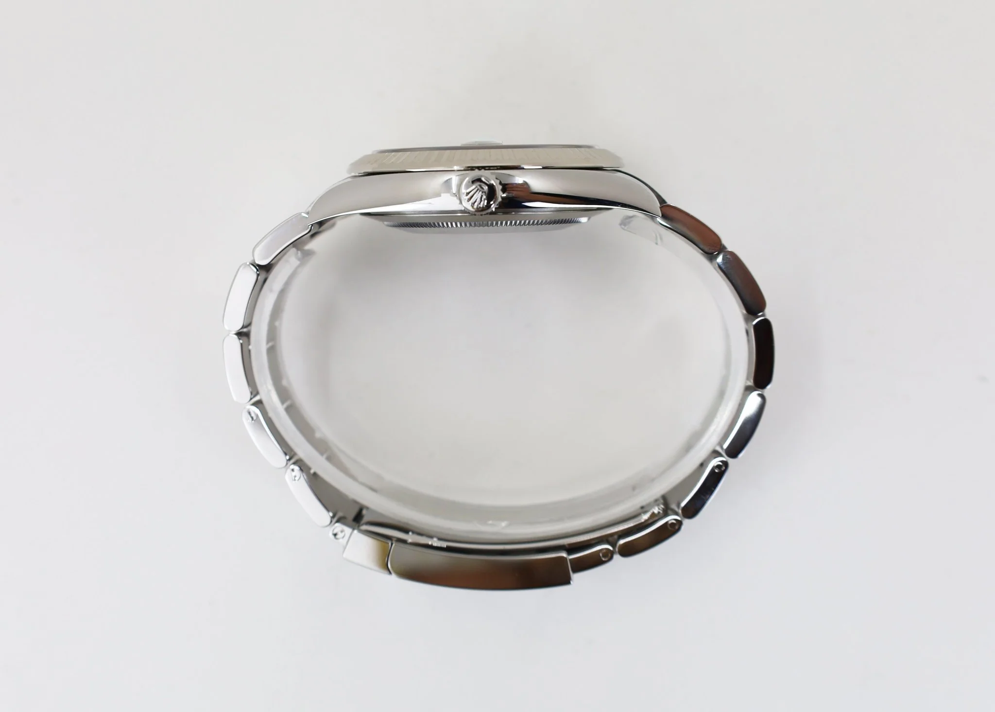 Rolex Datejust 41 White Gold/Steel Slate Roman Dial Fluted Bezel Oyster Bracelet 126334 - - Image 7