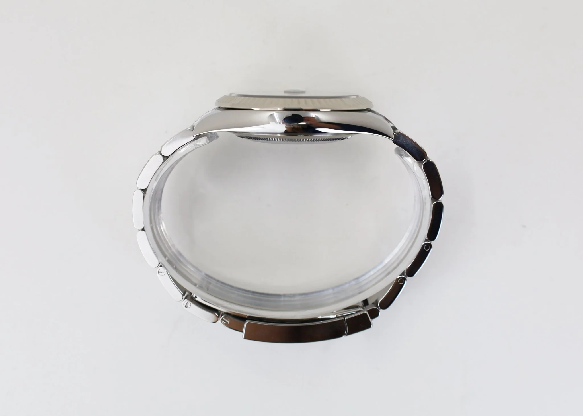 Rolex Datejust 41 White Gold/Steel Slate Roman Dial Fluted Bezel Oyster Bracelet 126334 - - Image 8