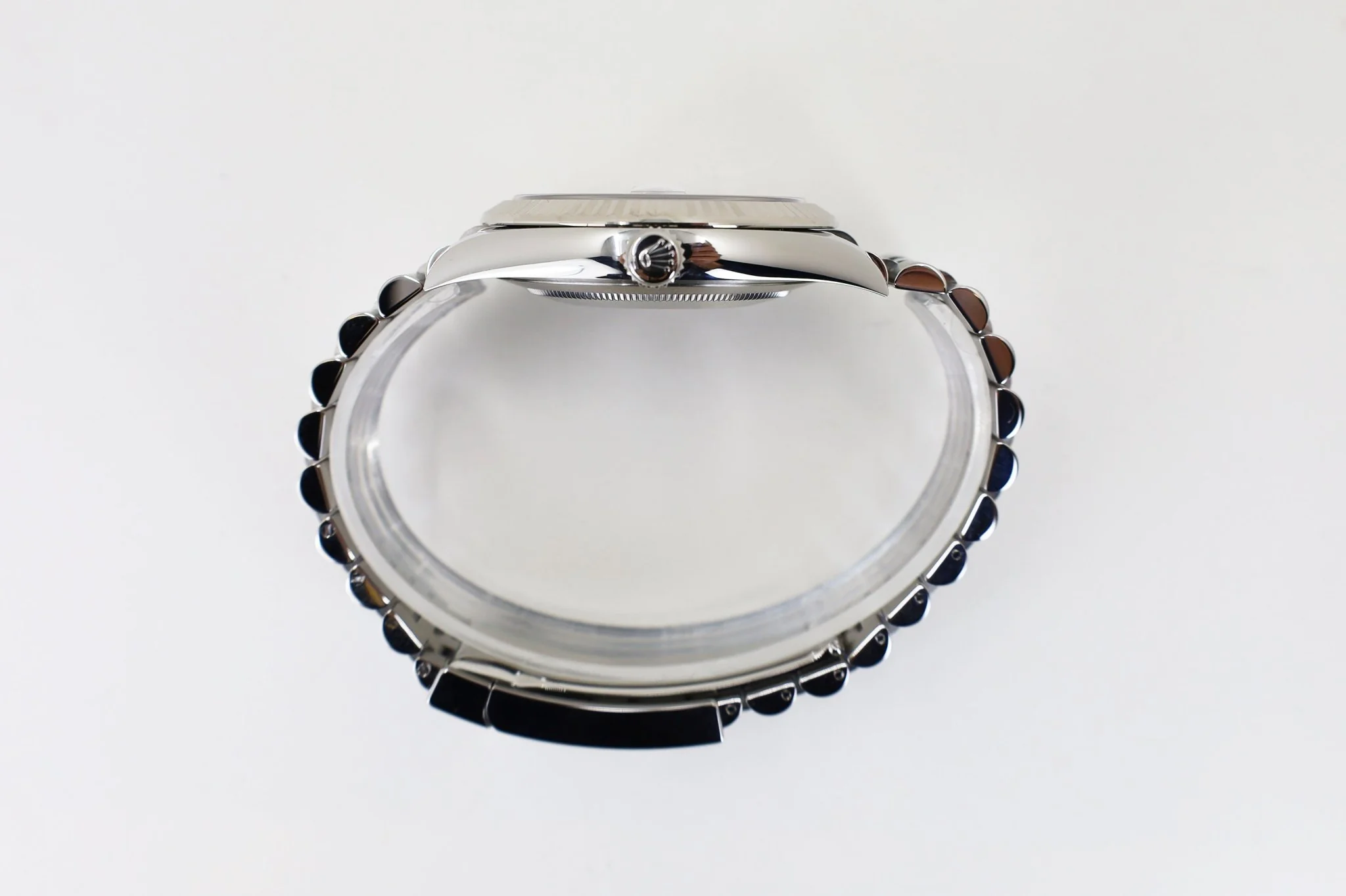 Rolex Datejust 41 White Gold/Steel White Index Dial Fluted Bezel Jubilee Bracelet 126334 - - Image 8