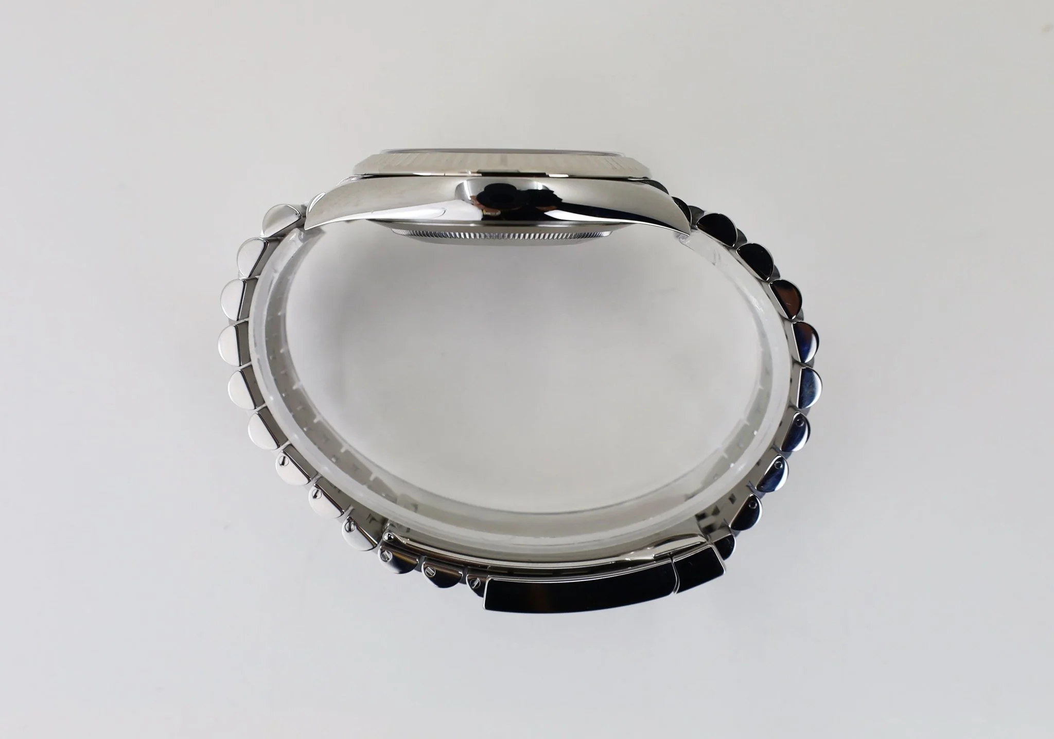 Rolex Datejust 41 White Gold/Steel White Index Dial Fluted Bezel Jubilee Bracelet 126334 - - Image 9