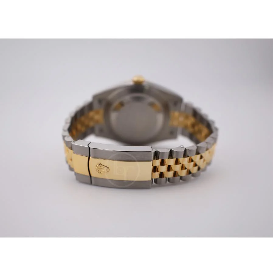 Rolex Datejust 41 Yellow Gold/Steel Black Index Dial Fluted Bezel Jubilee Bracelet 126333 - - Image 10