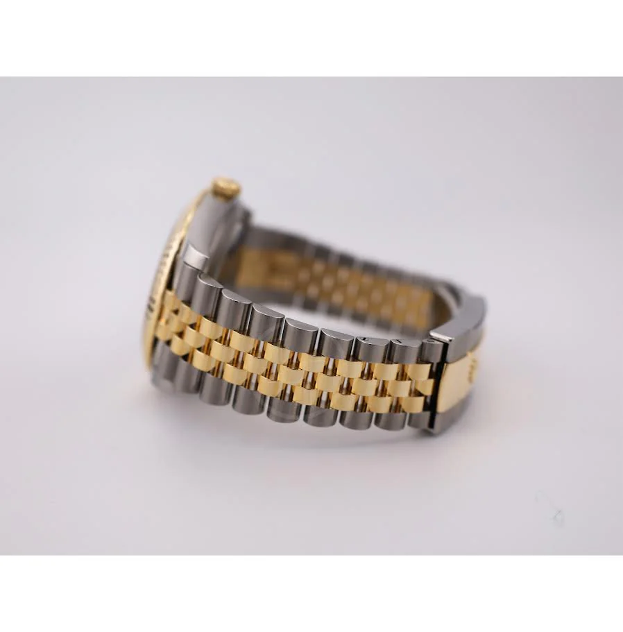 Rolex Datejust 41 Yellow Gold/Steel Black Index Dial Fluted Bezel Jubilee Bracelet 126333 - - Image 7