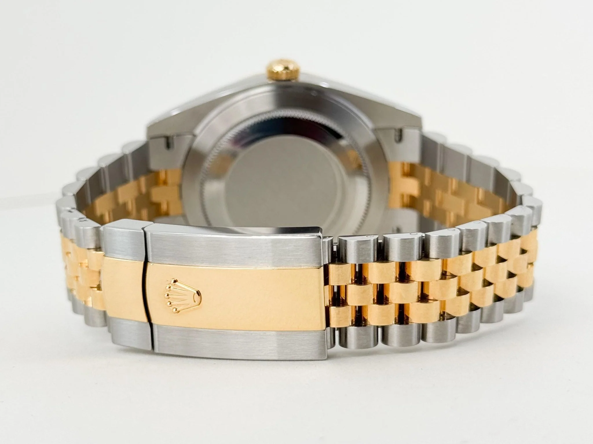 Rolex Datejust 41 Yellow Gold/Steel Champagne Diamond Dial Smooth Bezel Jubilee Bracelet 126303 - - Image 10