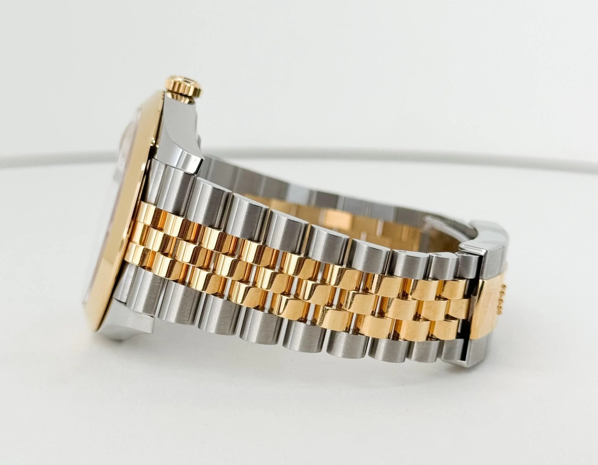Rolex Datejust 41 Yellow Gold/Steel Champagne Diamond Dial Smooth Bezel Jubilee Bracelet 126303 - - Image 7