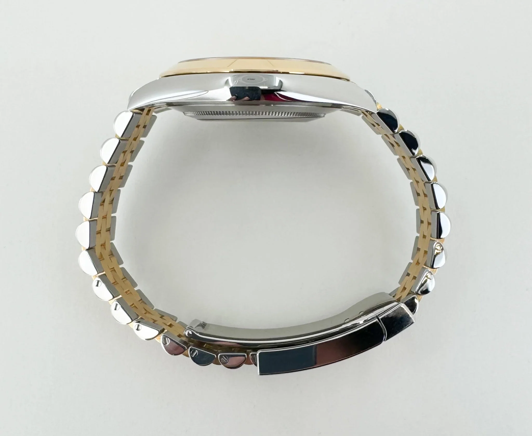 Rolex Datejust 41 Yellow Gold/Steel Champagne Diamond Dial Smooth Bezel Jubilee Bracelet 126303 - - Image 9