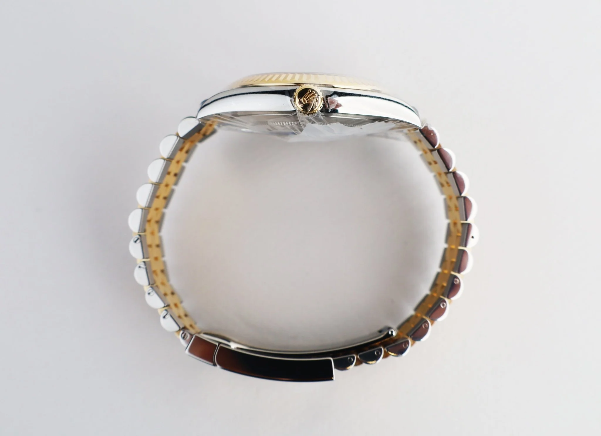 Rolex Datejust 41 Yellow Gold/Steel Slate Roman Dial Fluted Bezel Jubilee Bracelet 126333 - - Image 7