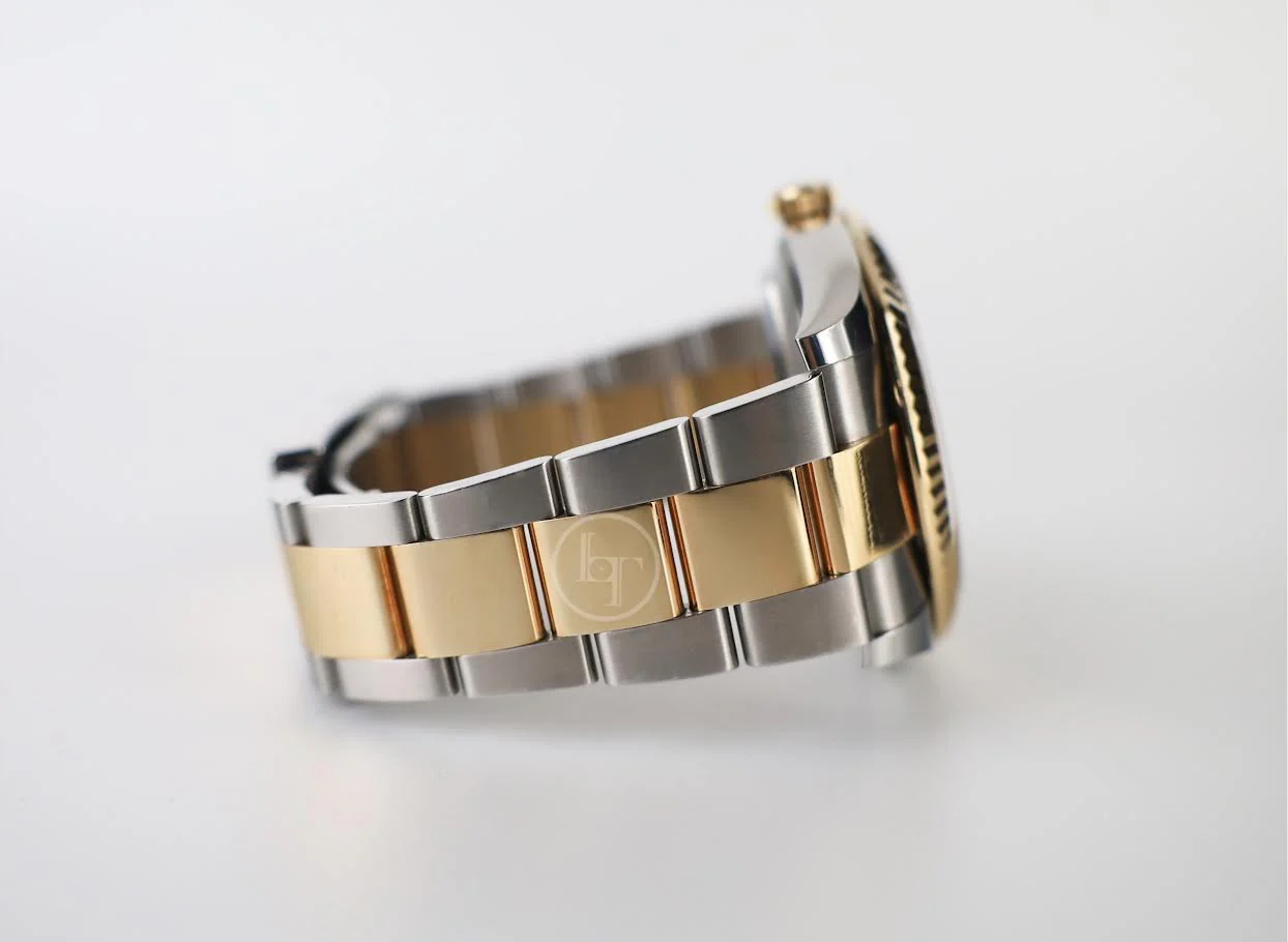 Rolex Datejust 41 Yellow Gold/Steel Slate Roman Dial Fluted Bezel Oyster Bracelet 126333 - - Image 5