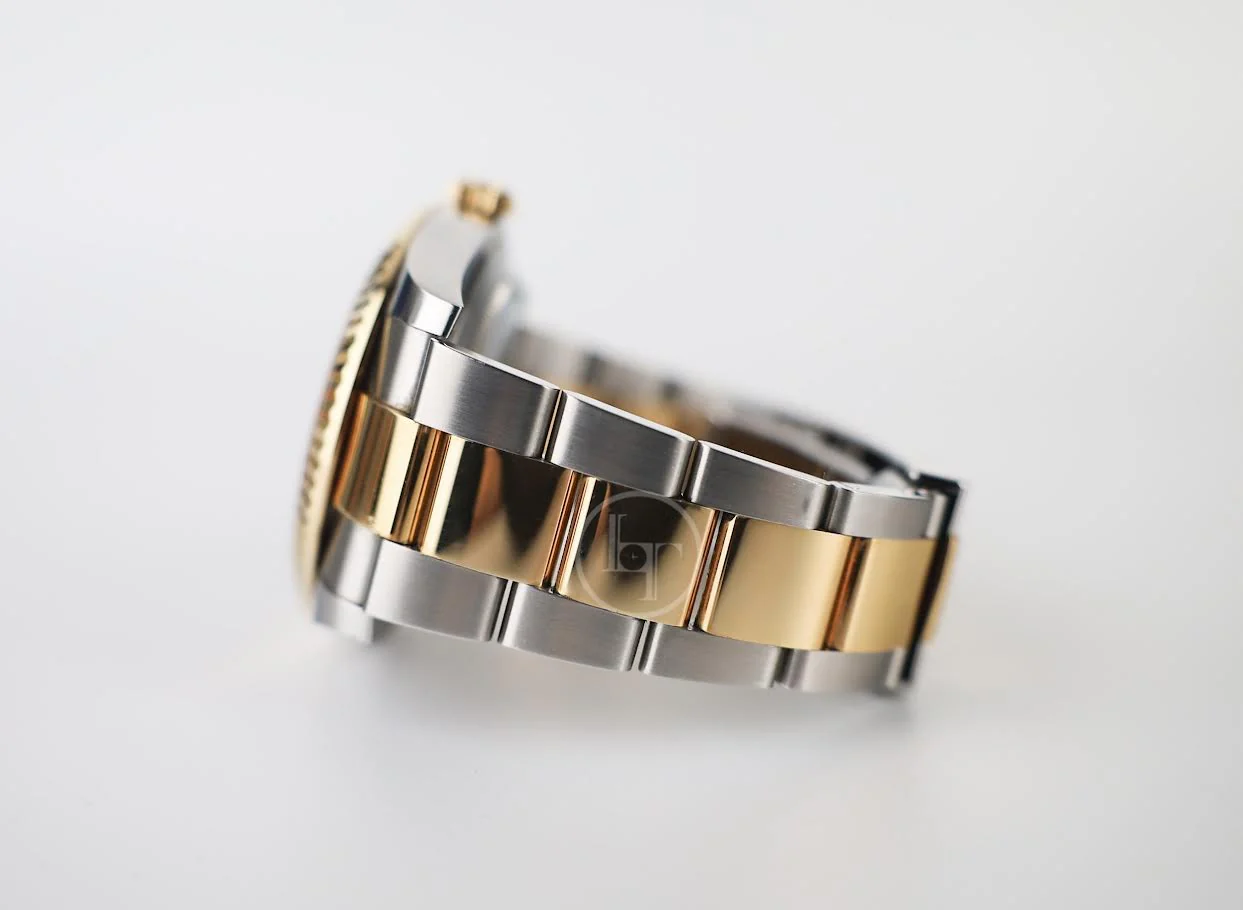 Rolex Datejust 41 Yellow Gold/Steel Slate Roman Dial Fluted Bezel Oyster Bracelet 126333 - - Image 6