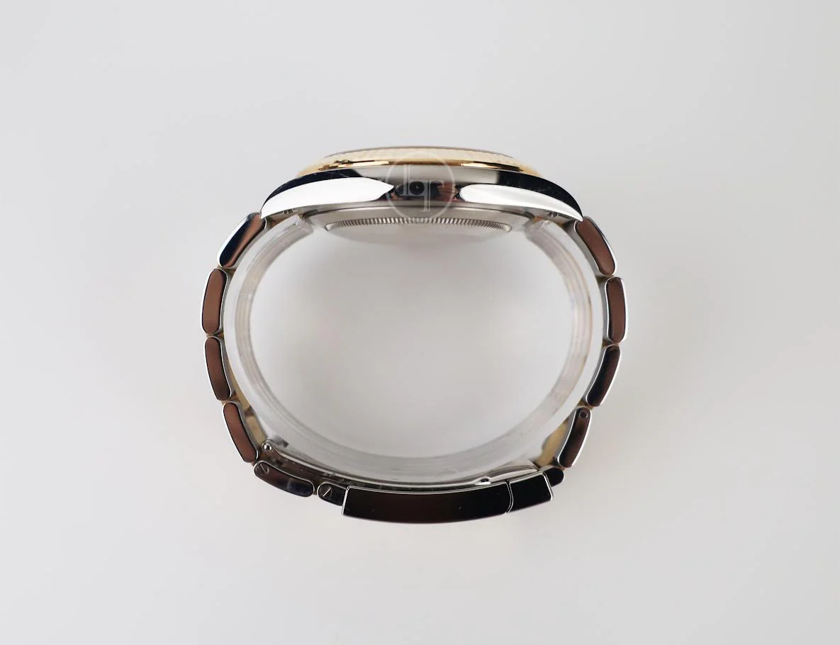 Rolex Datejust 41 Yellow Gold/Steel Slate Roman Dial Fluted Bezel Oyster Bracelet 126333 - - Image 8