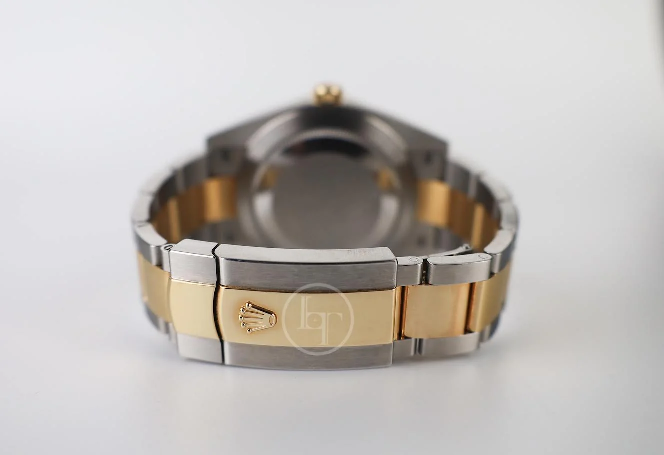 Rolex Datejust 41 Yellow Gold/Steel Slate Roman Dial Fluted Bezel Oyster Bracelet 126333 - - Image 9