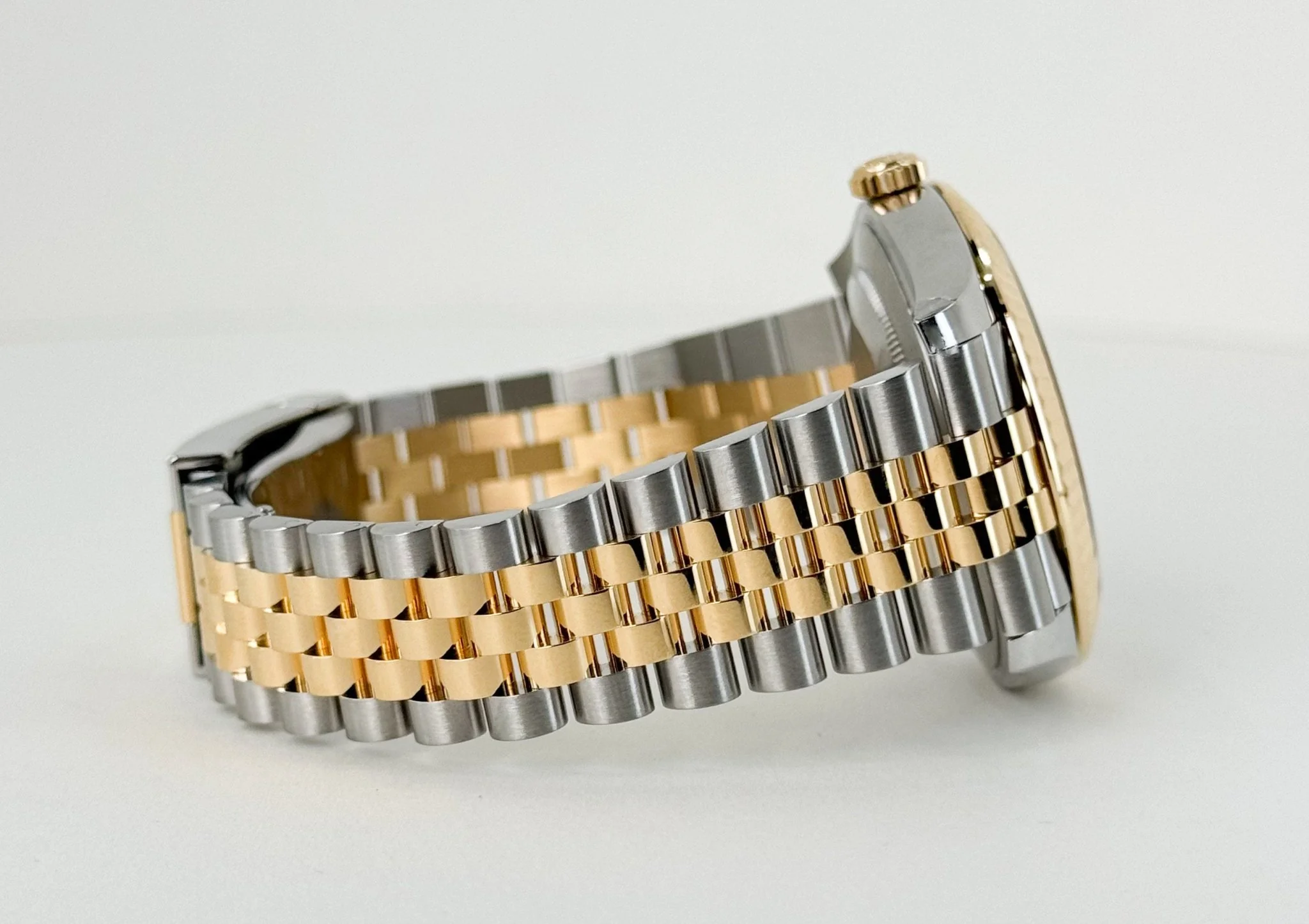 Rolex Datejust 41 Yellow Gold/Steel White Index Dial Fluted Bezel Jubilee Bracelet 126333 - - Image 5