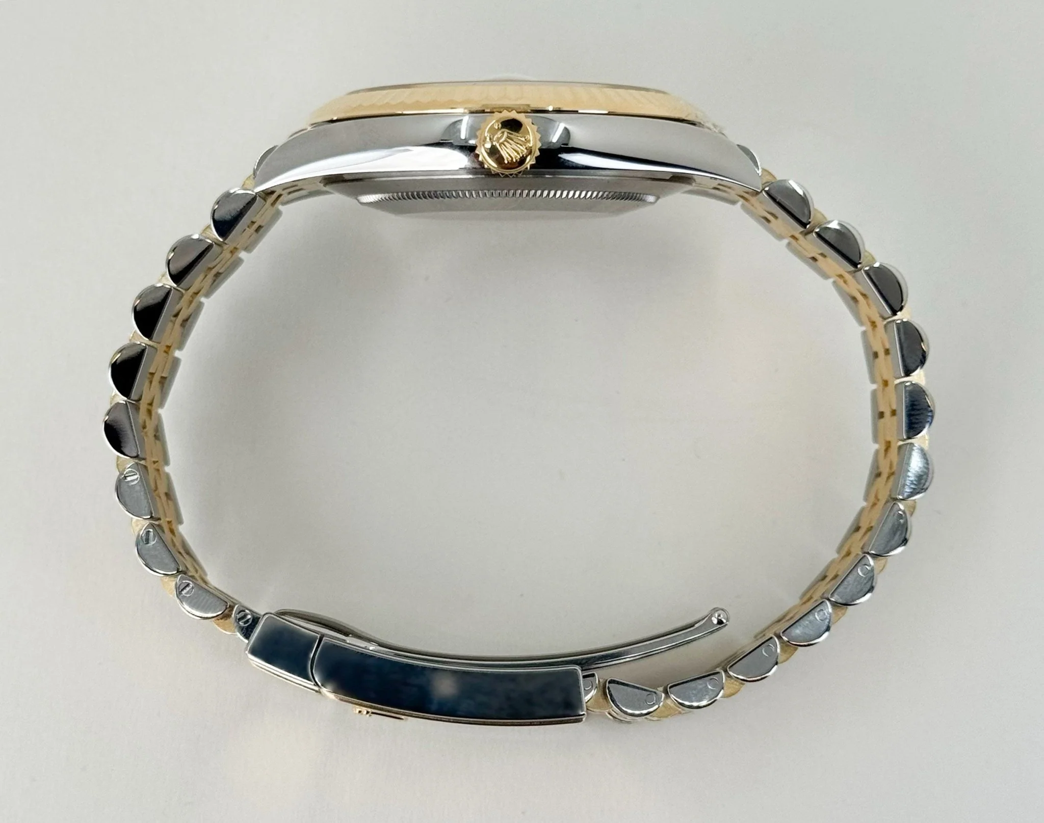 Rolex Datejust 41 Yellow Gold/Steel White Index Dial Fluted Bezel Jubilee Bracelet 126333 - - Image 7