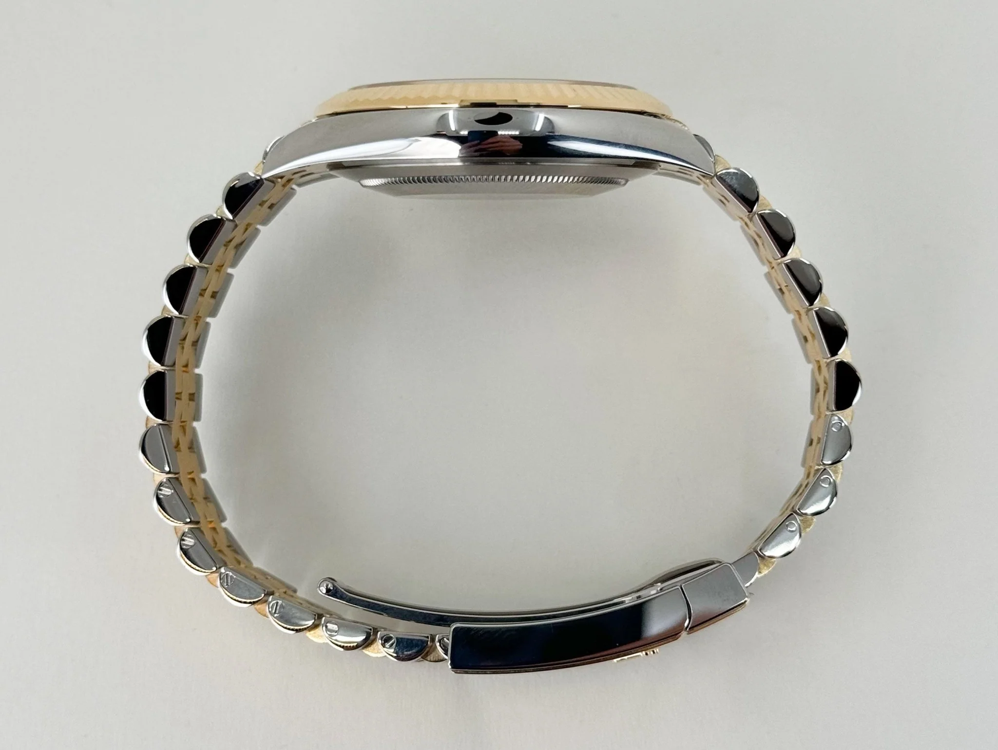 Rolex Datejust 41 Yellow Gold/Steel White Index Dial Fluted Bezel Jubilee Bracelet 126333 - - Image 8