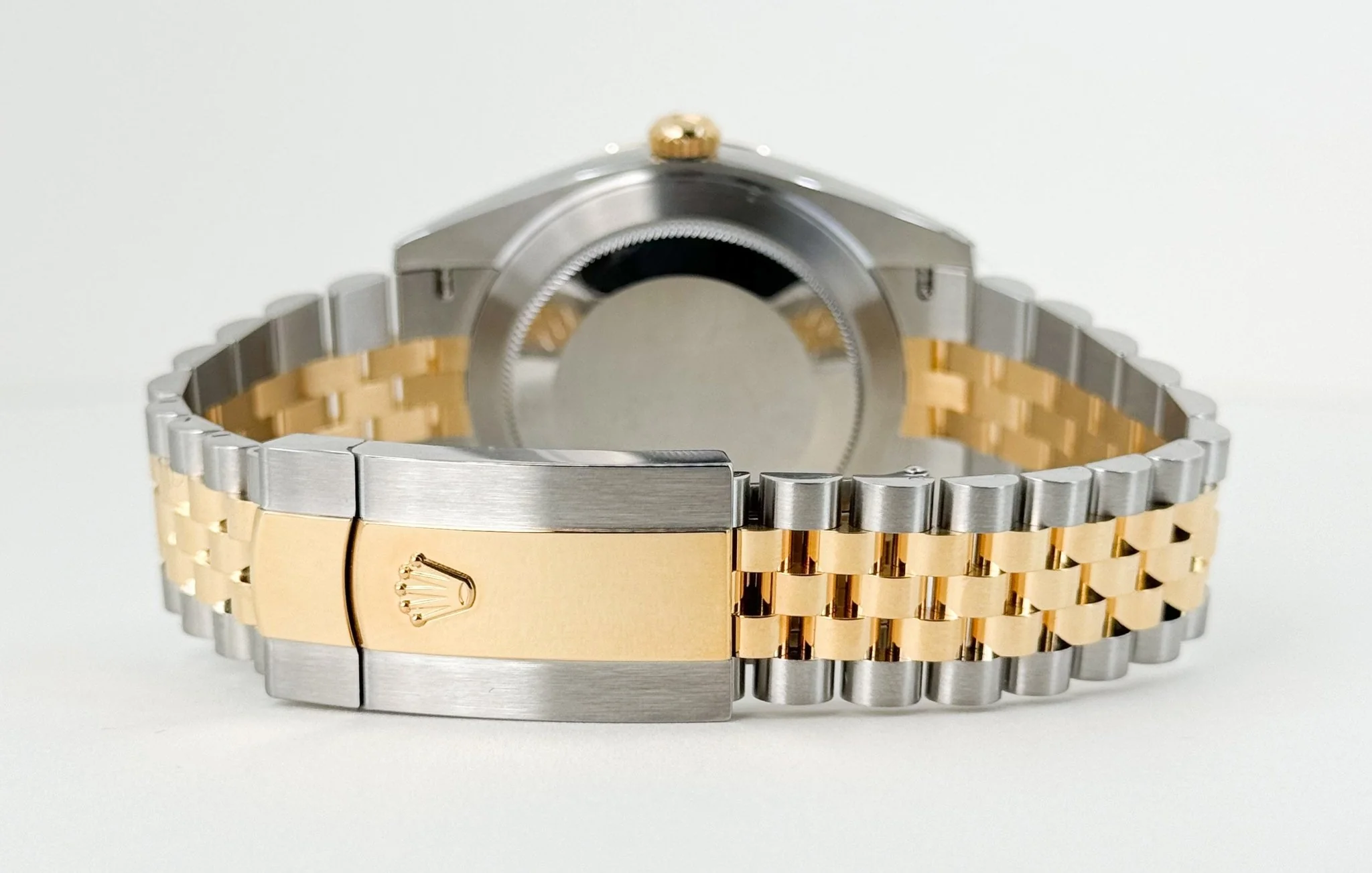 Rolex Datejust 41 Yellow Gold/Steel White Index Dial Fluted Bezel Jubilee Bracelet 126333 - - Image 9