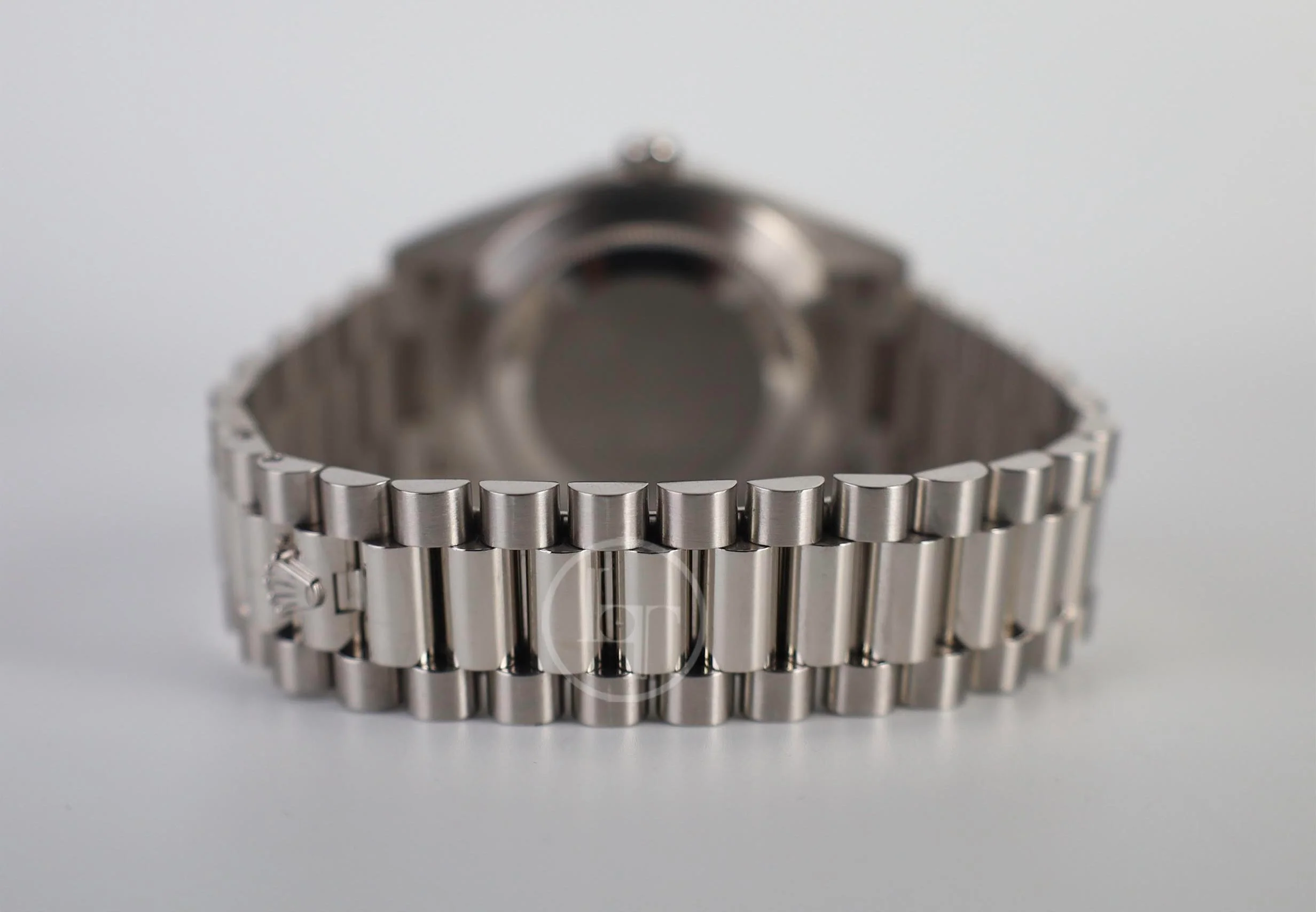 Rolex Day-Date 40 Platinum Ice Blue Diamond Dial & Smooth Bezel President Bracelet 228206 - - Image 9
