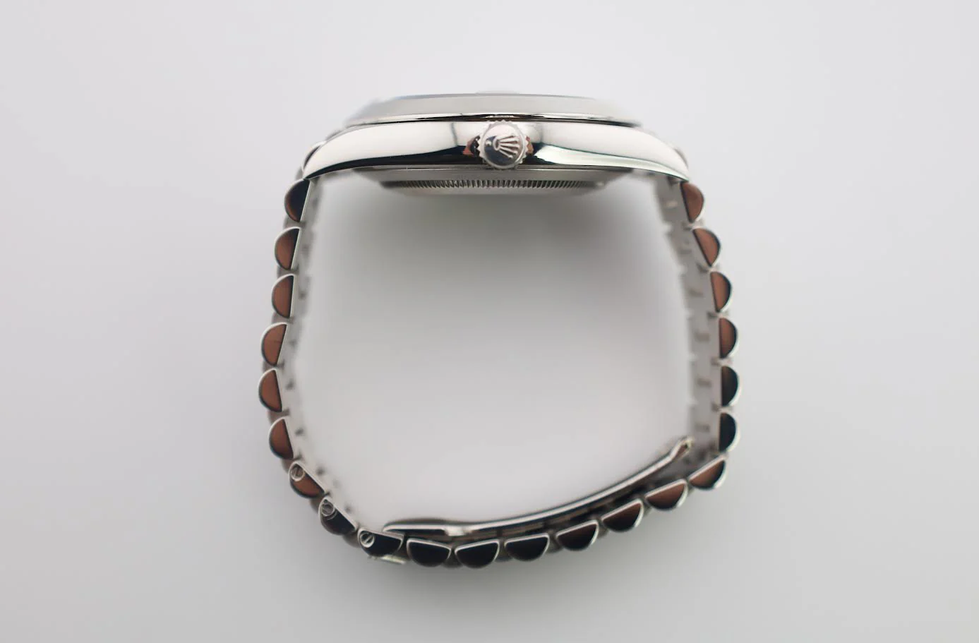 Rolex Day-Date 40 Platinum Olive Green Roman Dial & Smooth Bezel President Bracelet 228206 - - Image 8