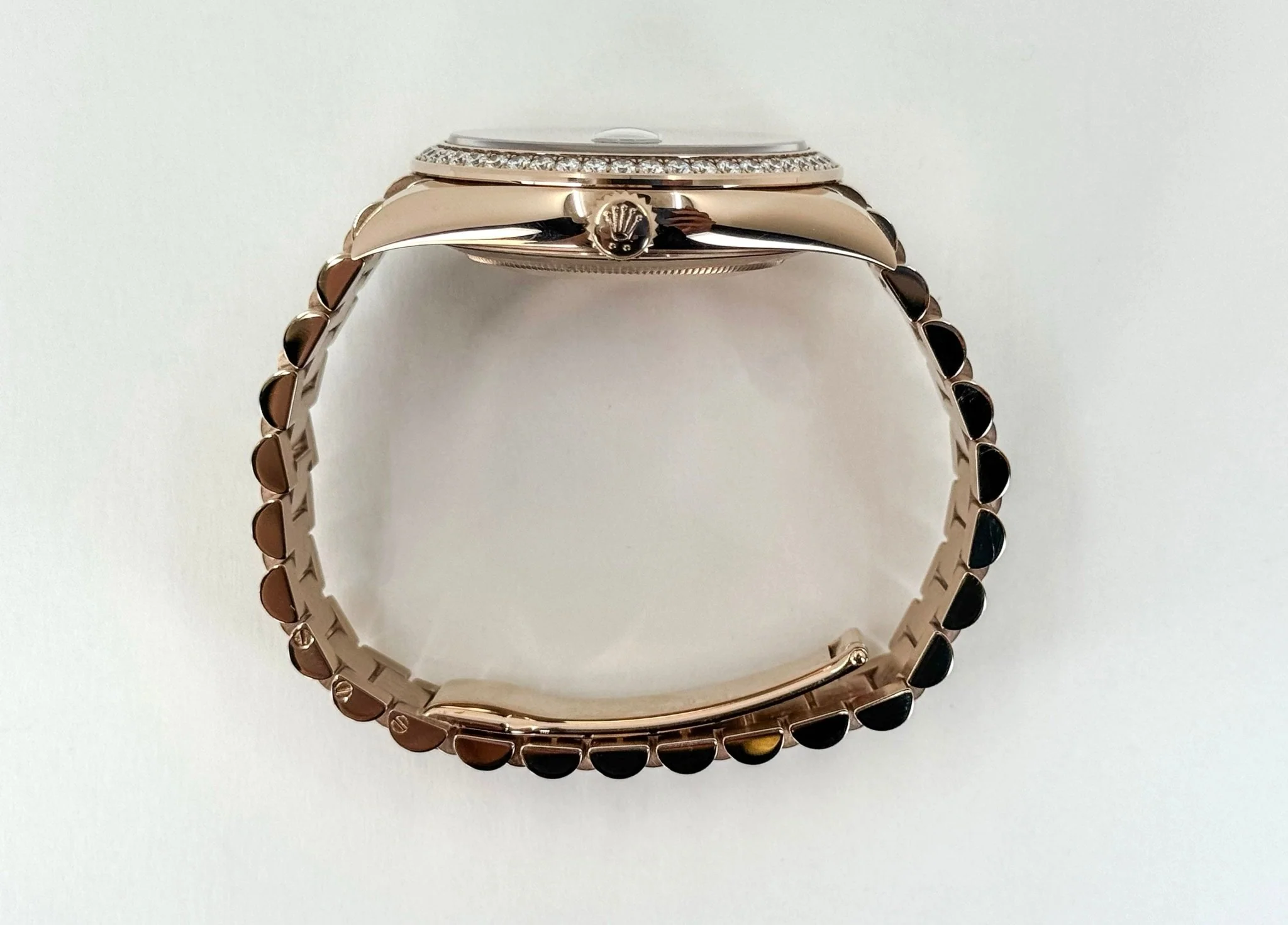 Rolex Day-Date 40 Rose Gold Eisenkiesel Diamond Dial & Diamond Bezel President Bracelet - 228345RBR - Image 7