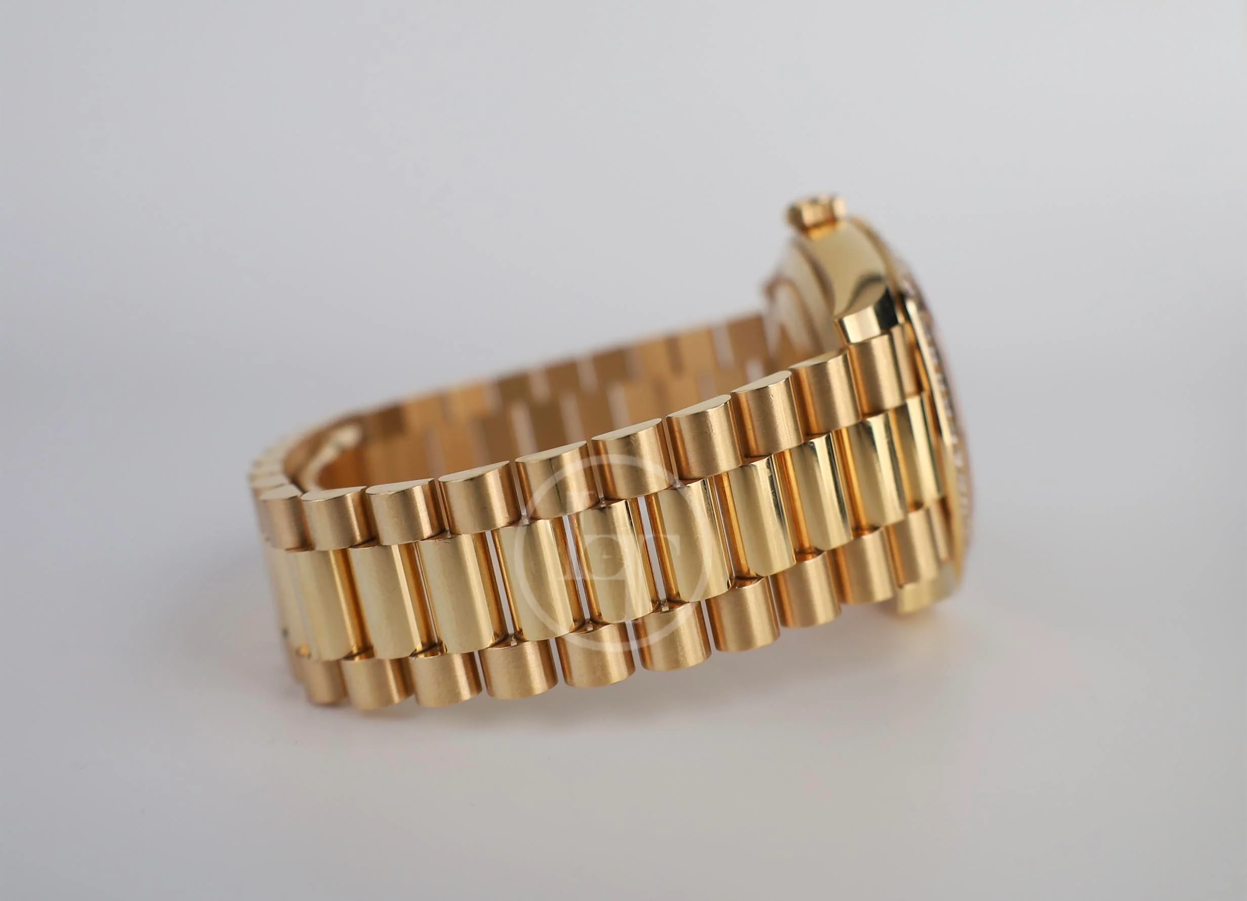 Rolex Day-Date 40 Yellow Gold Black Diamond Dial & Diamond Bezel President Bracelet 228348RBR - - Image 6