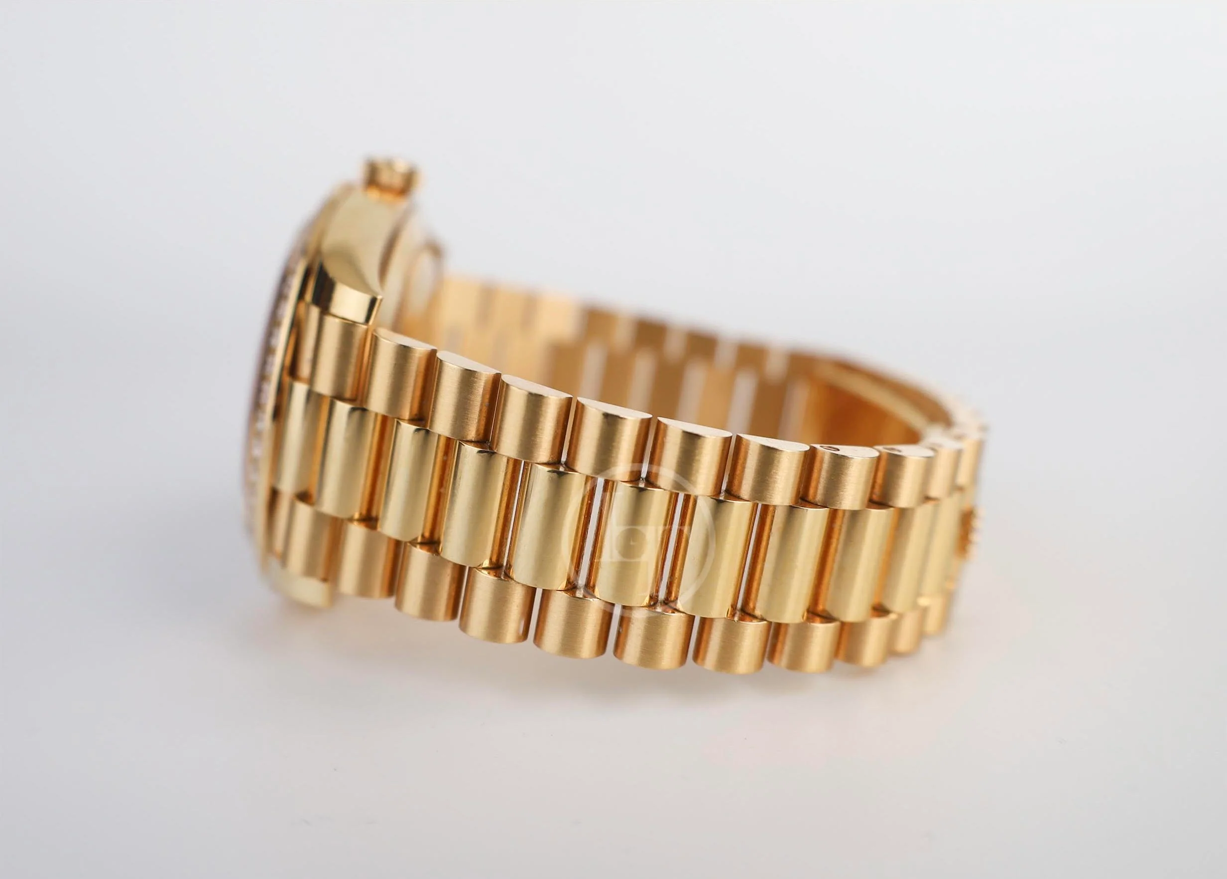 Rolex Day-Date 40 Yellow Gold Black Diamond Dial & Diamond Bezel President Bracelet 228348RBR - - Image 7