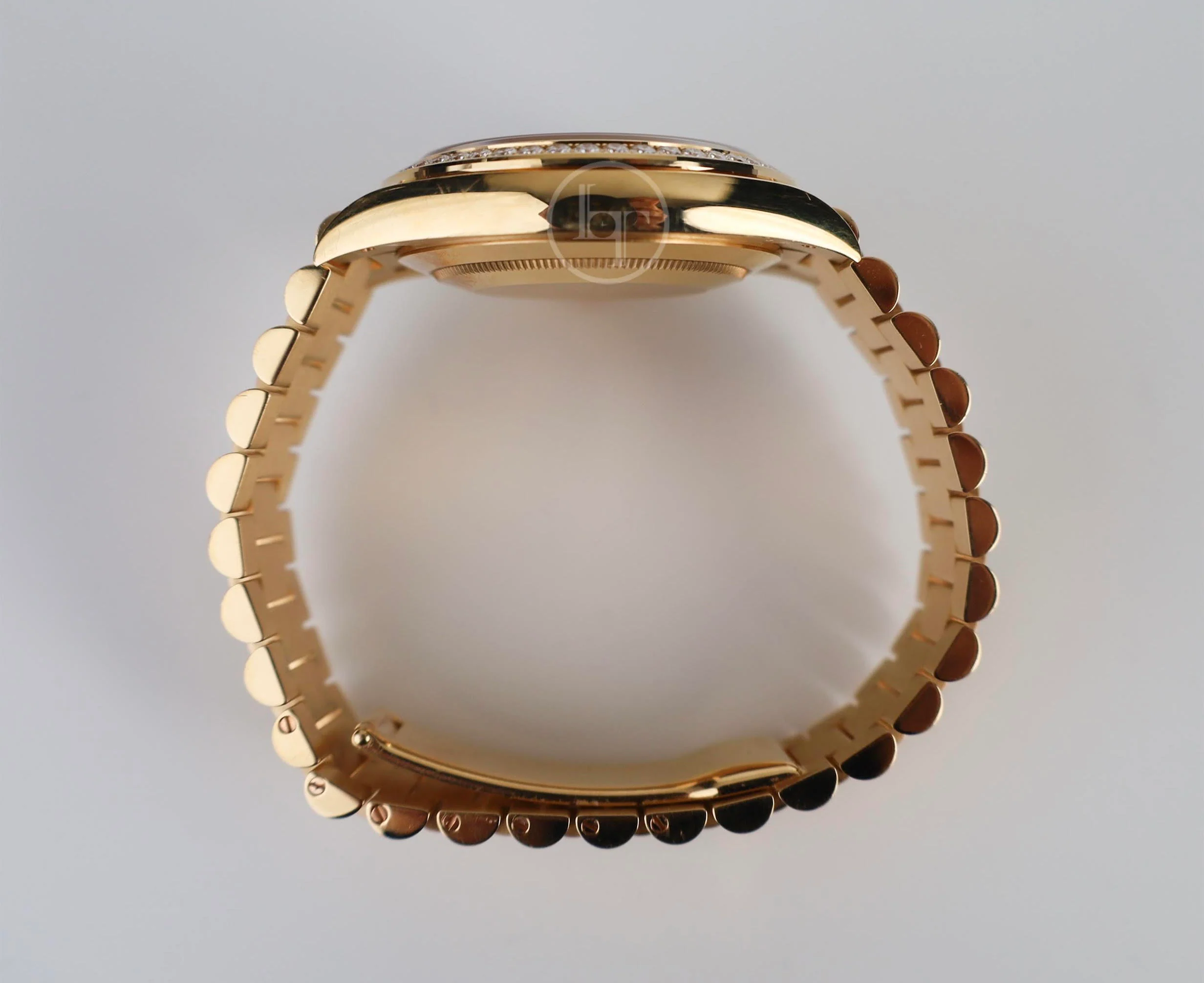 Rolex Day-Date 40 Yellow Gold Black Diamond Dial & Diamond Bezel President Bracelet 228348RBR - - Image 8