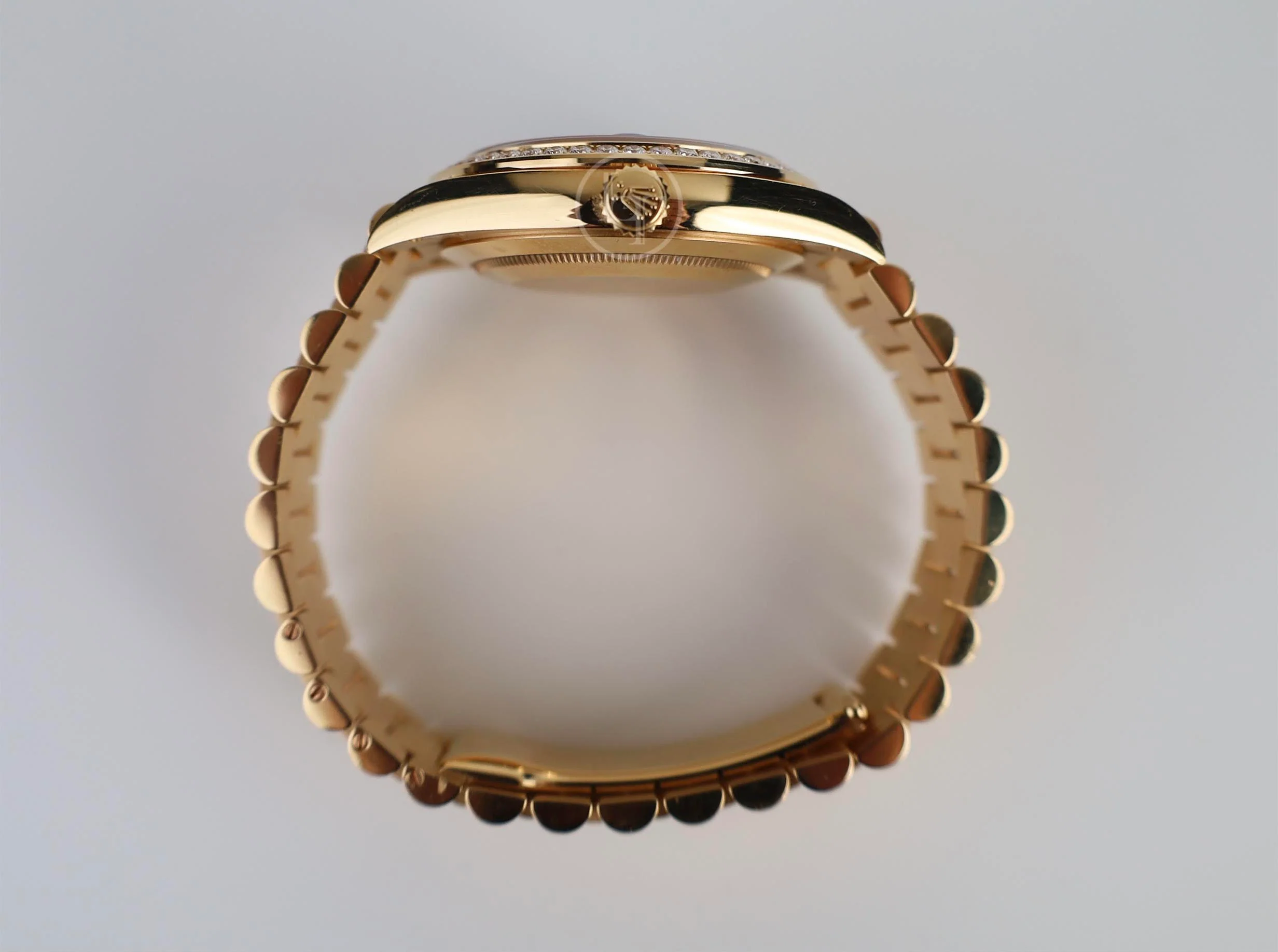 Rolex Day-Date 40 Yellow Gold Black Diamond Dial & Diamond Bezel President Bracelet 228348RBR - - Image 9