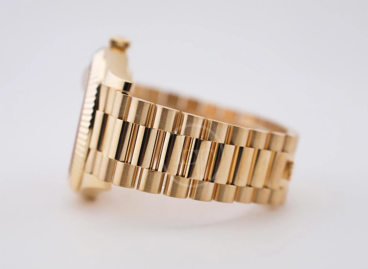 Rolex Day-Date 40 Yellow Gold Champagne Index Dial & Fluted Bezel President Bracelet 228238 - - Image 7
